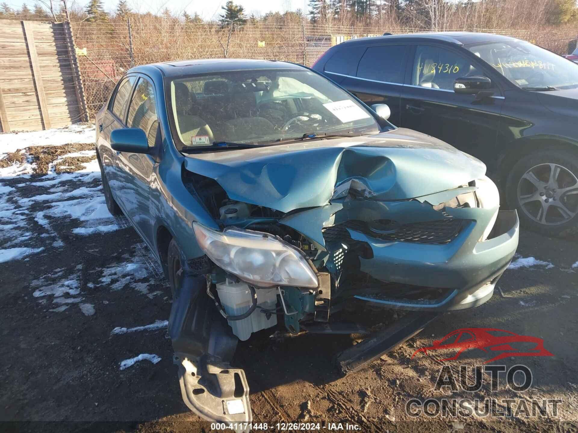 TOYOTA COROLLA 2009 - 2T1BU40E39C112696
