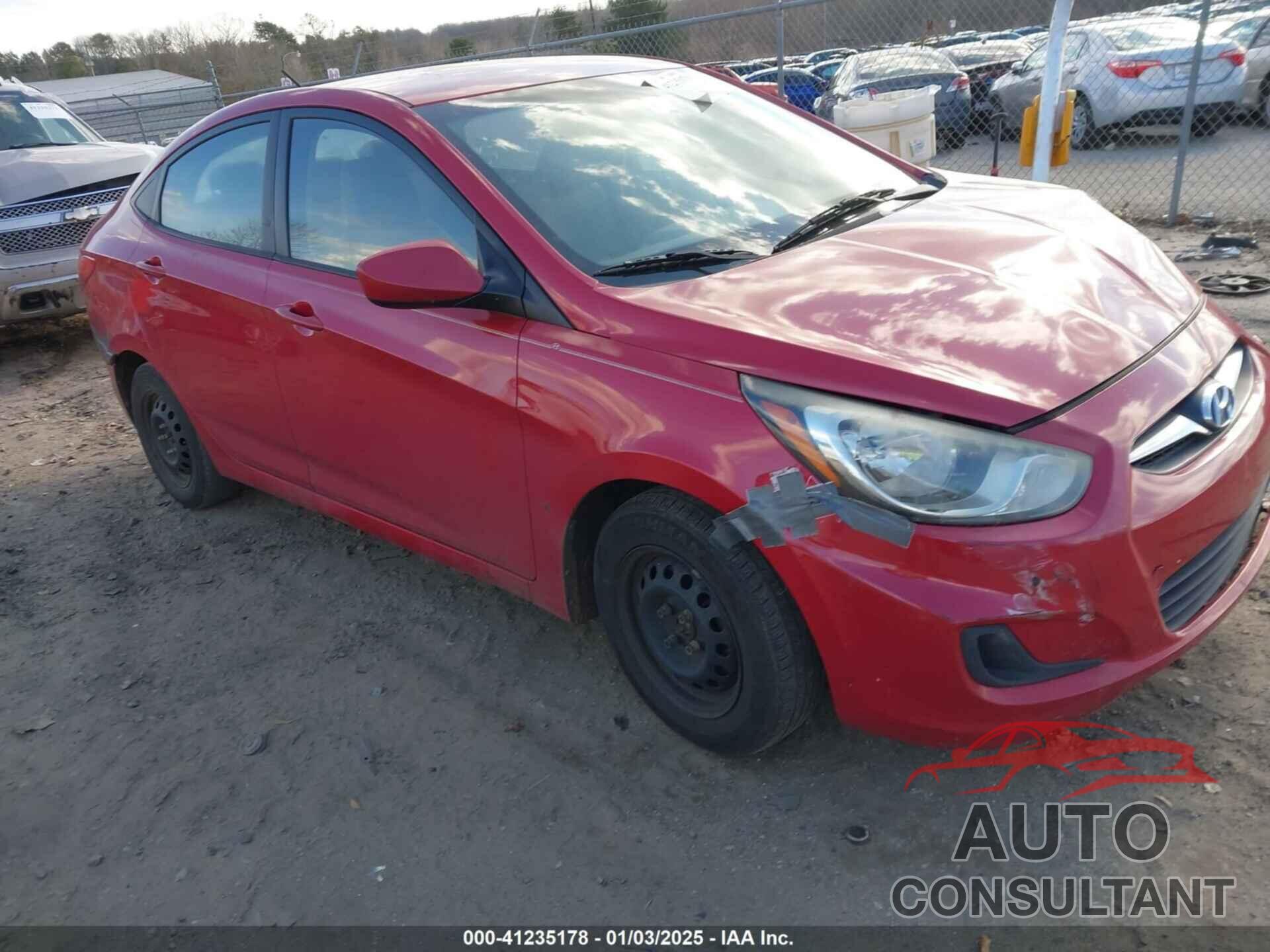 HYUNDAI ACCENT 2012 - KMHCT4AE7CU265481