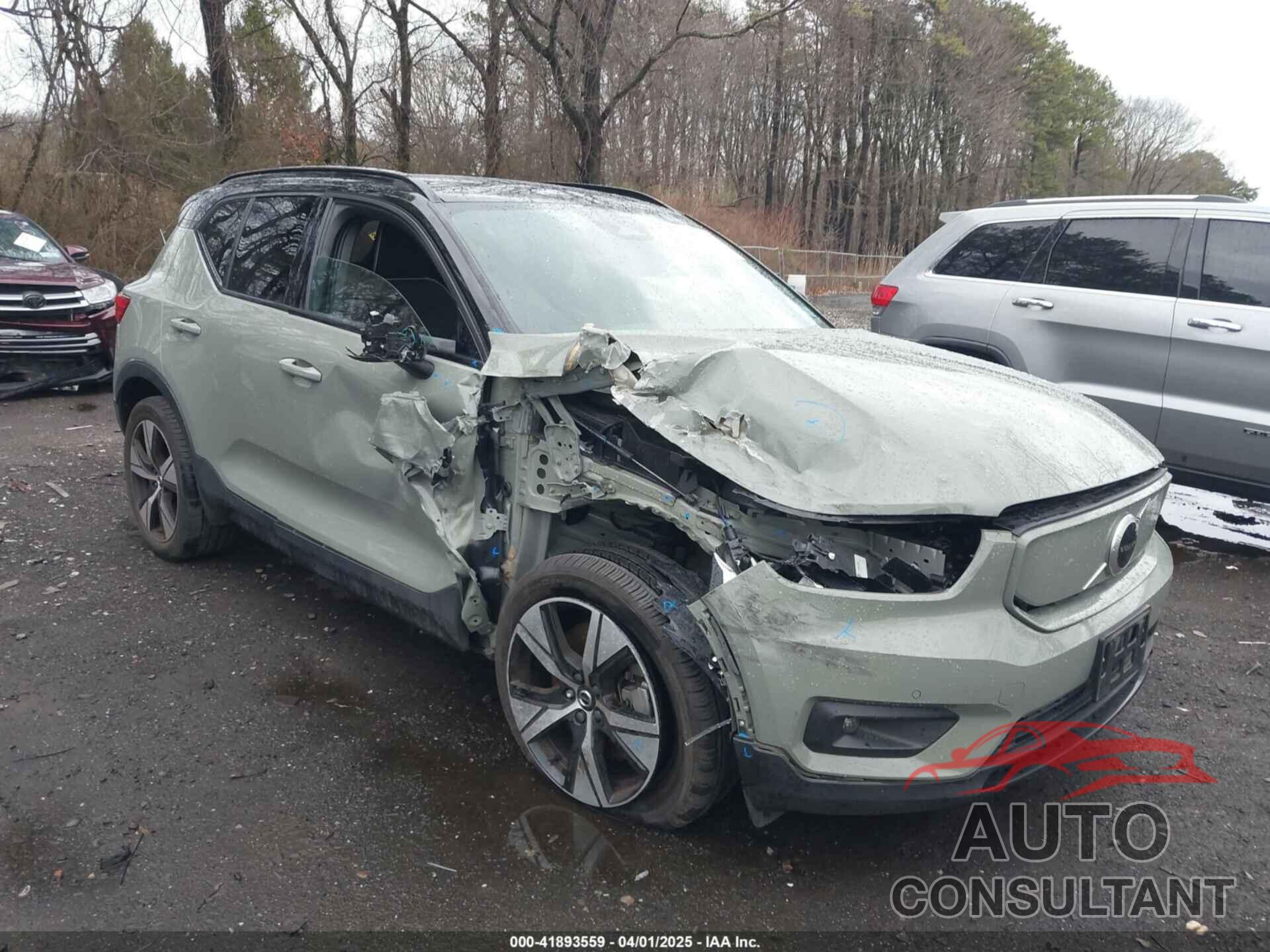 VOLVO XC40 RECHARGE PURE ELECTRIC 2021 - YV4ED3UR4M2525316