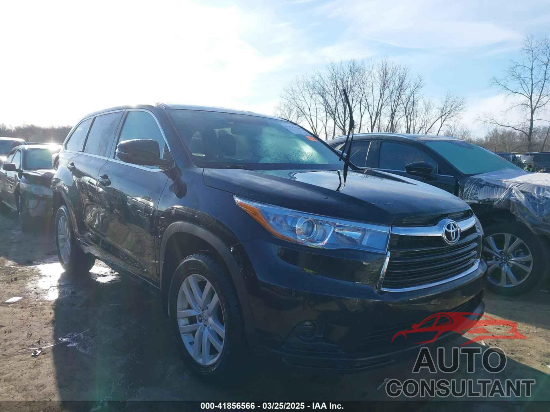 TOYOTA HIGHLANDER 2015 - 5TDBKRFH0FS139586
