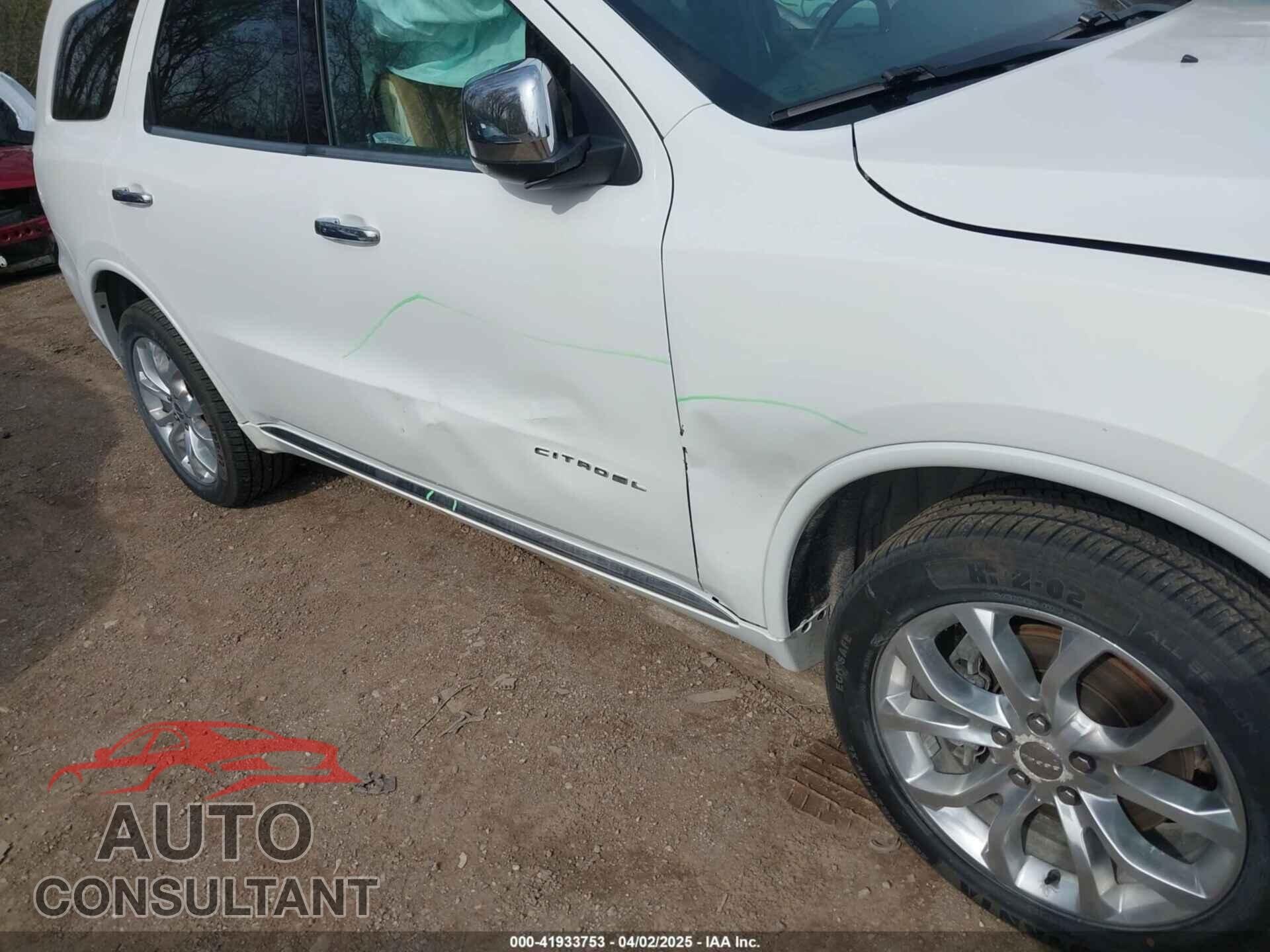 DODGE DURANGO 2016 - 1C4RDJEGXGC331569
