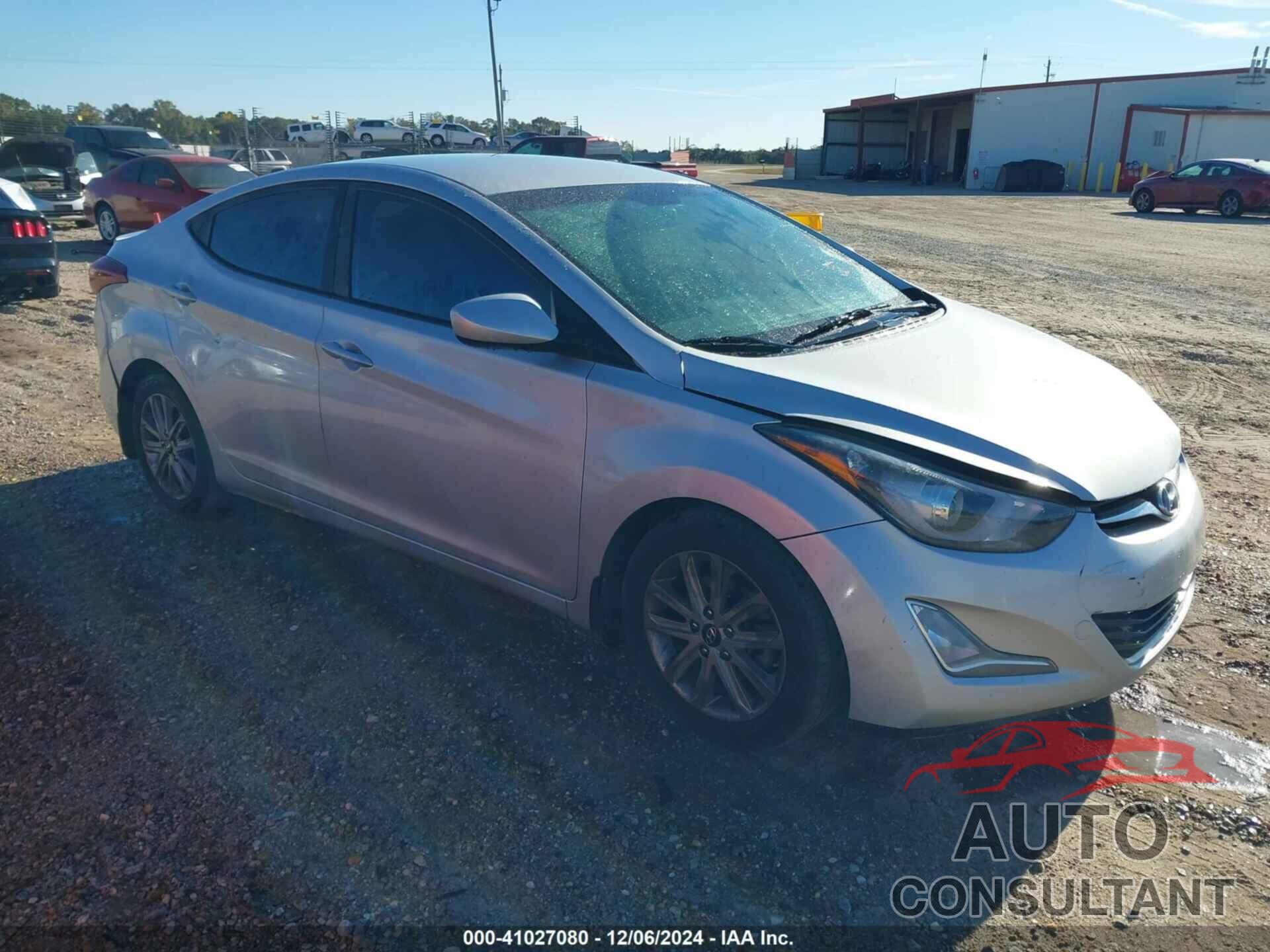 HYUNDAI ELANTRA 2014 - KMHDH4AE6EU146202