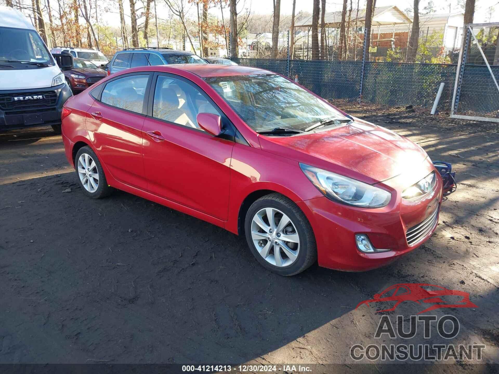 HYUNDAI ACCENT 2012 - KMHCU4AE0CU271166