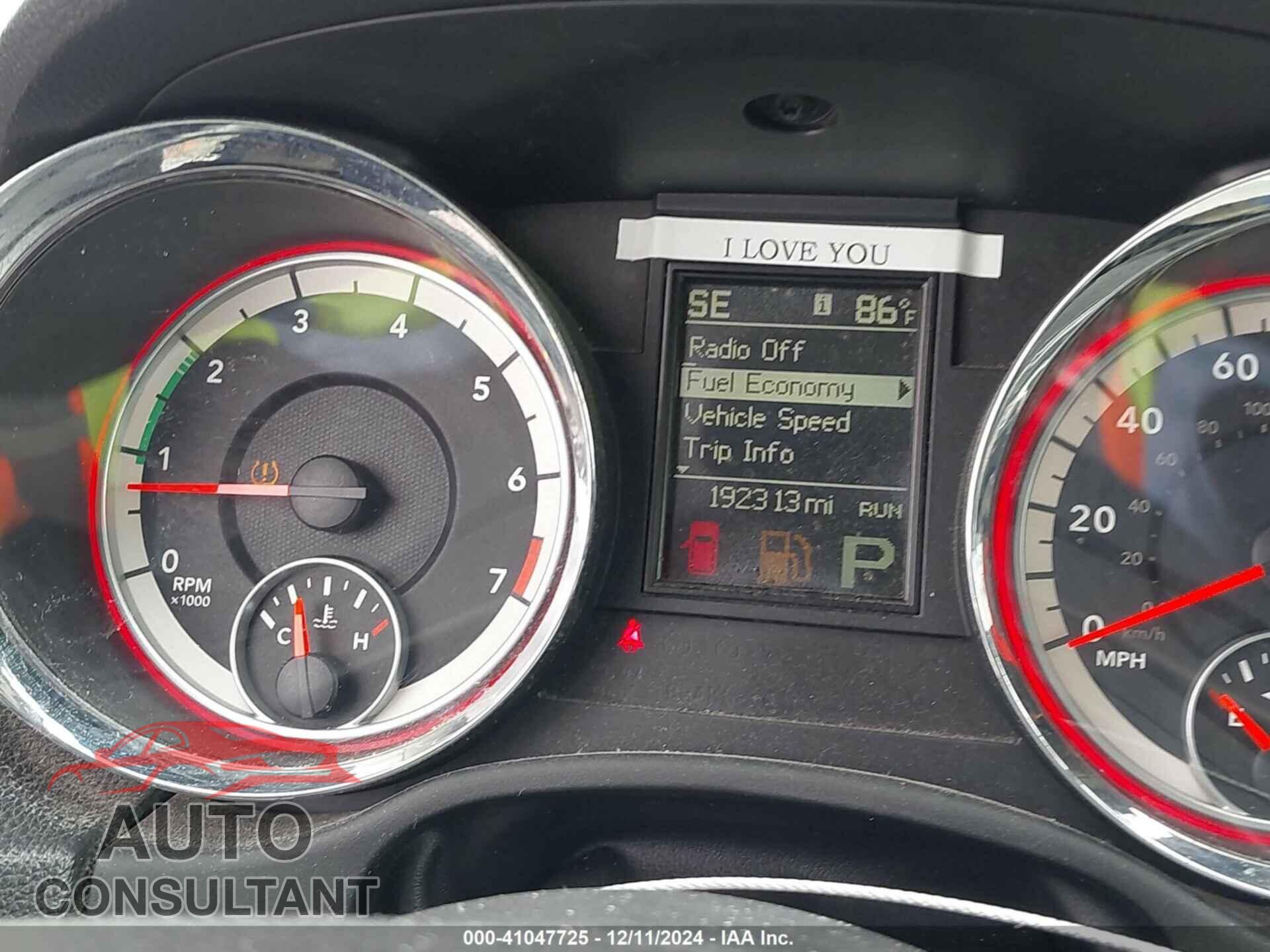 DODGE DURANGO 2013 - 1C4RDHAGXDC653526