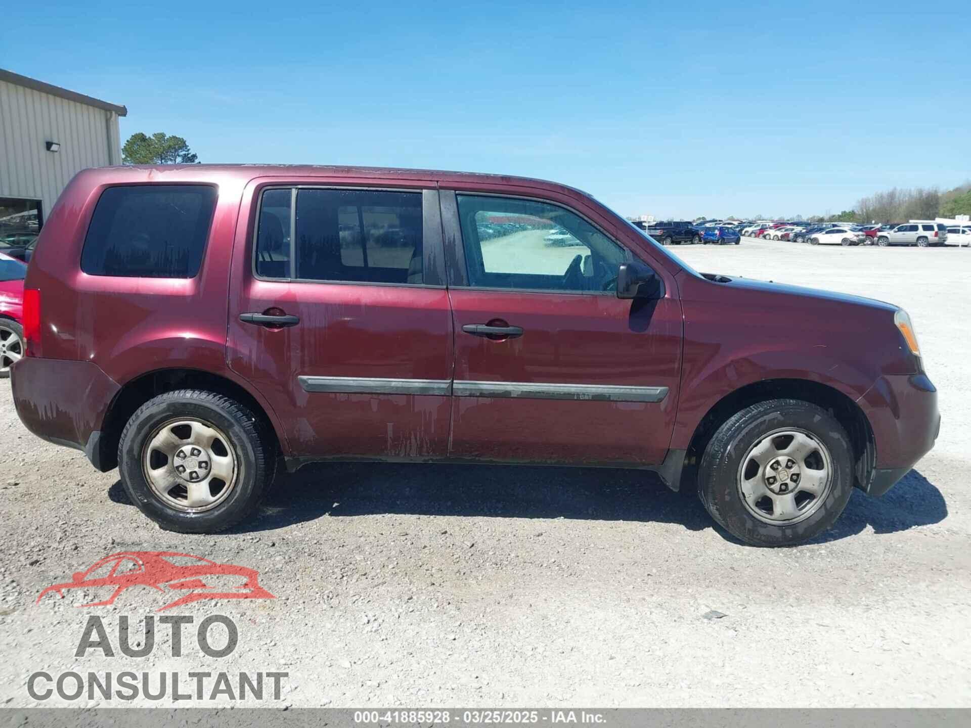 HONDA PILOT 2013 - 5FNYF3H29DB022014