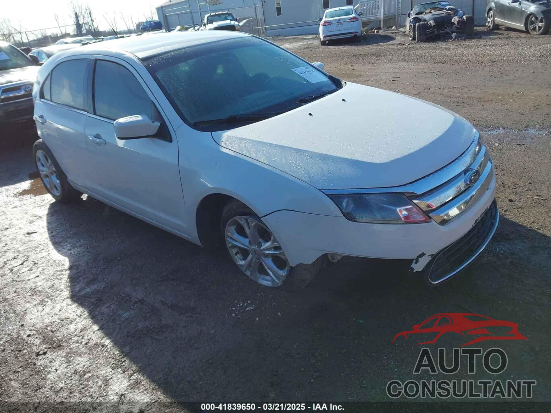 FORD FUSION 2012 - 3FAHP0HA1CR330932