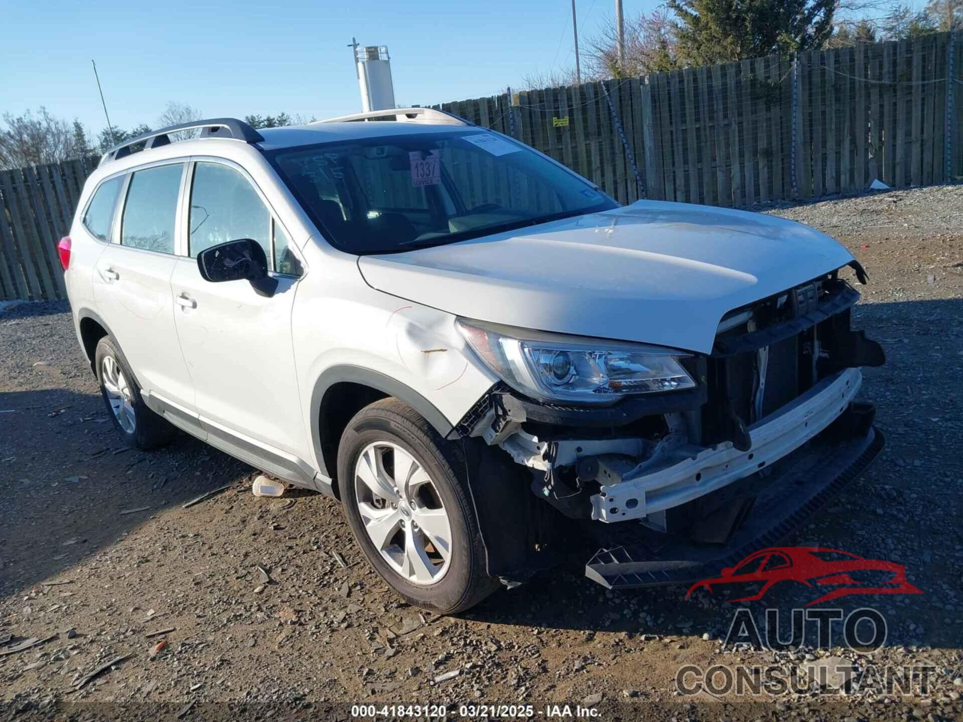 SUBARU ASCENT 2019 - 4S4WMAAD7K3455916