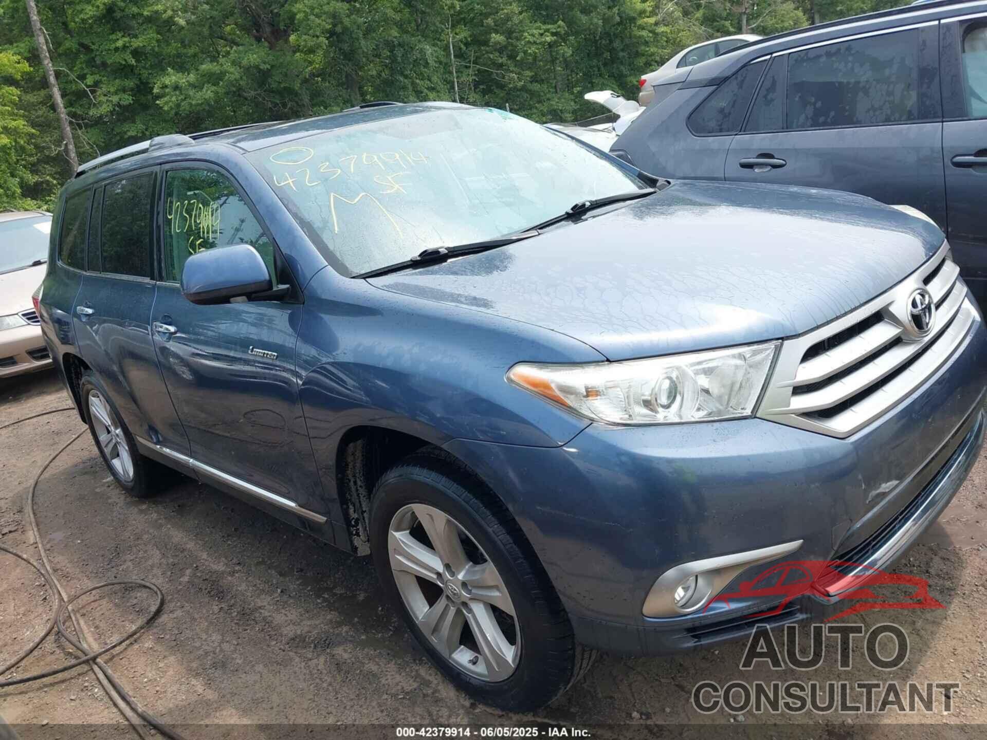 TOYOTA HIGHLANDER 2012 - 5TDDK3EH3CS166011