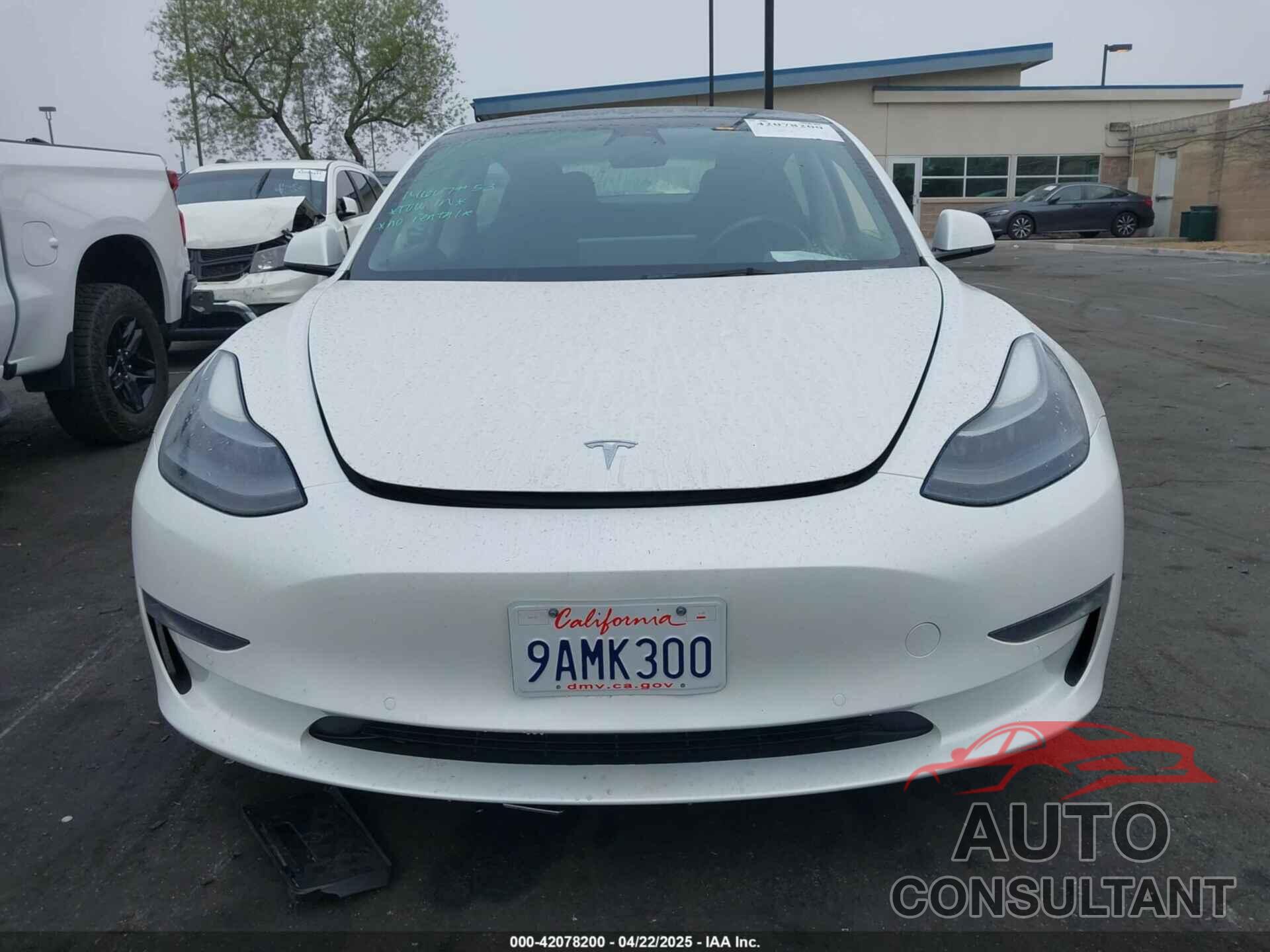 TESLA MODEL 3 2022 - 5YJ3E1EB8NF195708