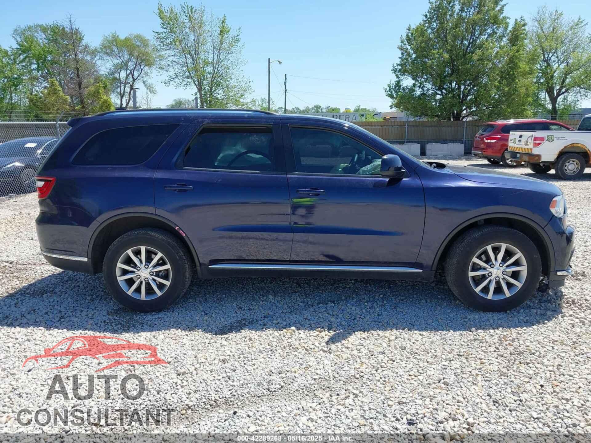DODGE DURANGO 2017 - 1C4RDJAG9HC623527