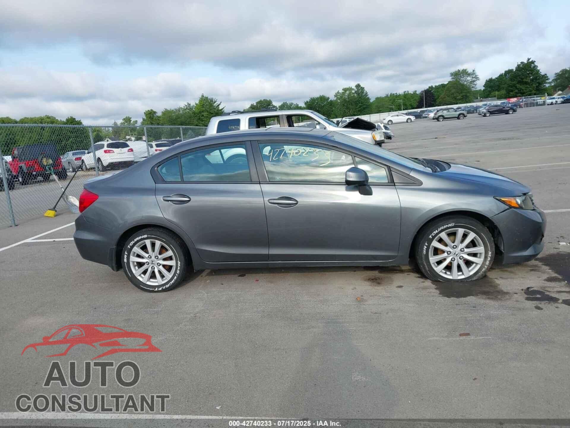HONDA CIVIC 2012 - 19XFB2F97CE023664