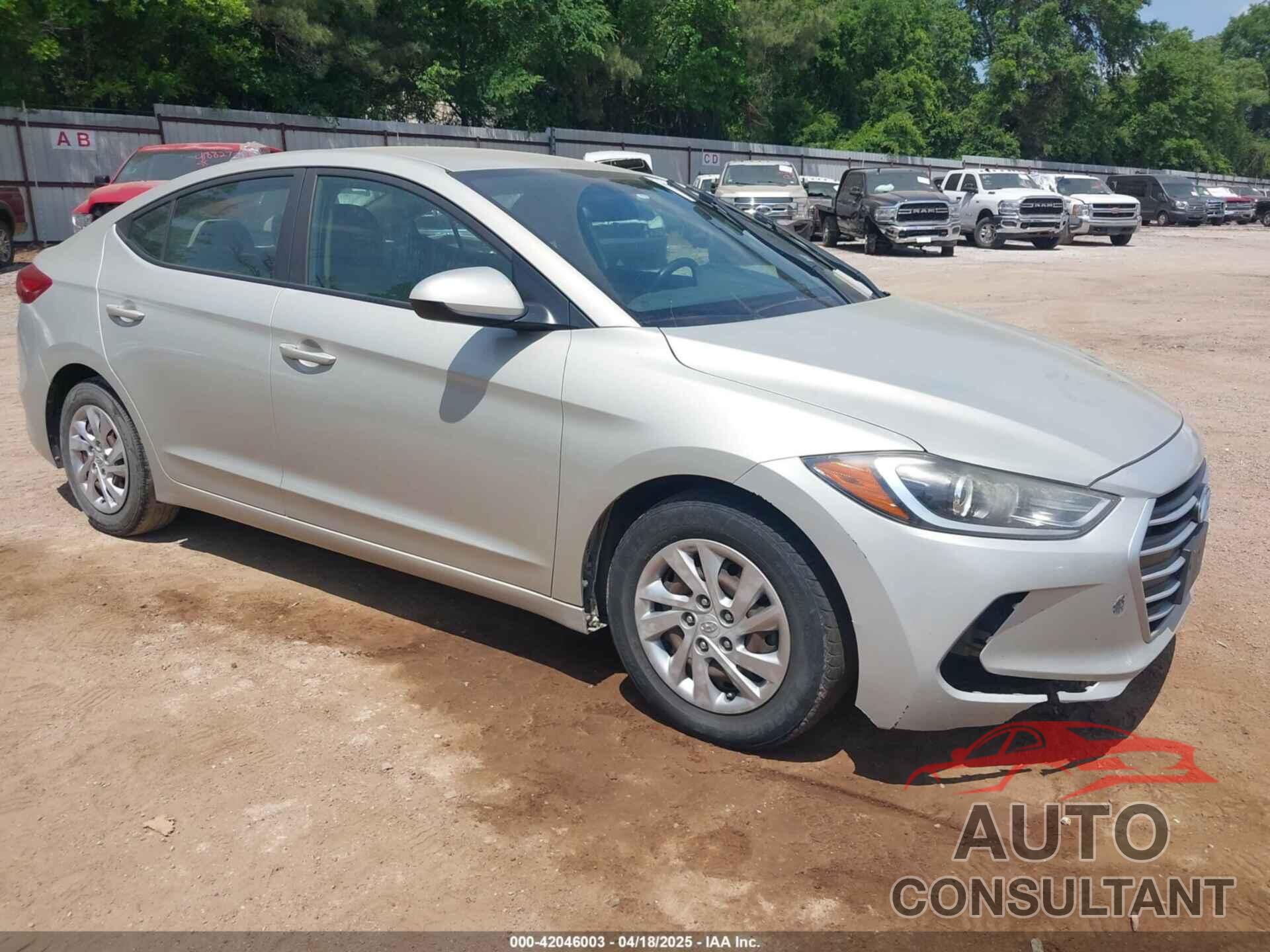 HYUNDAI ELANTRA 2017 - KMHD74LF5HU086894