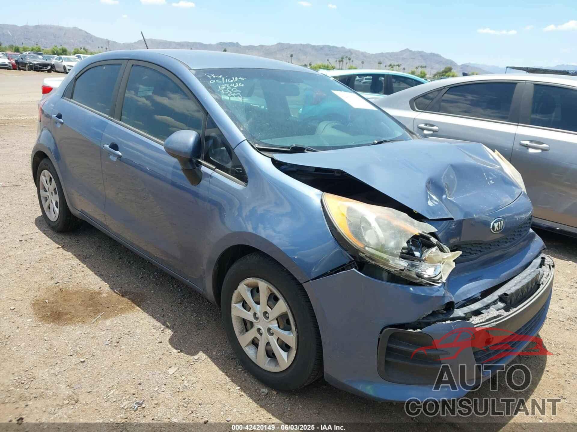 KIA RIO 2016 - KNADM5A39G6676284
