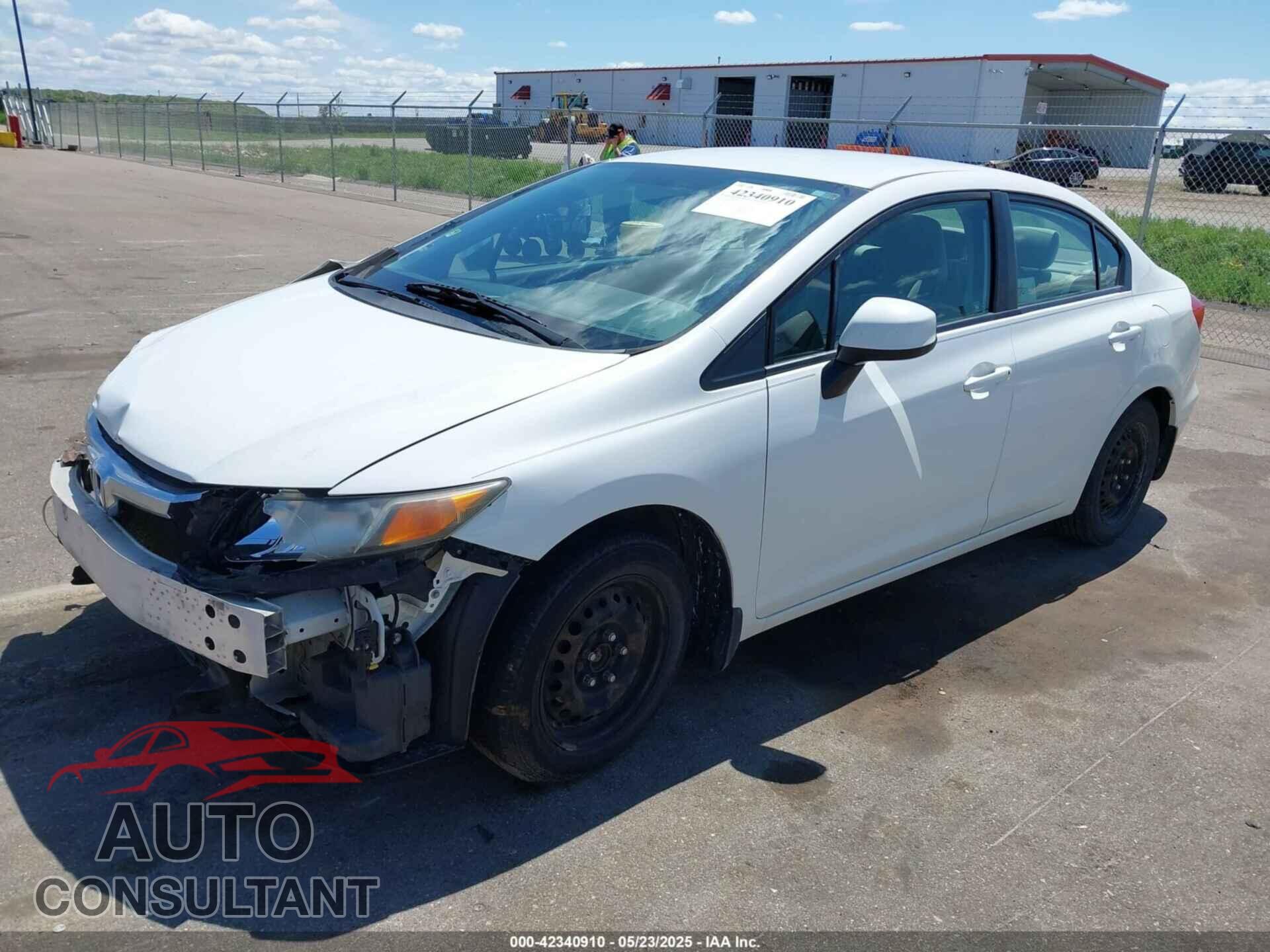 HONDA CIVIC 2012 - 19XFB2F59CE095916