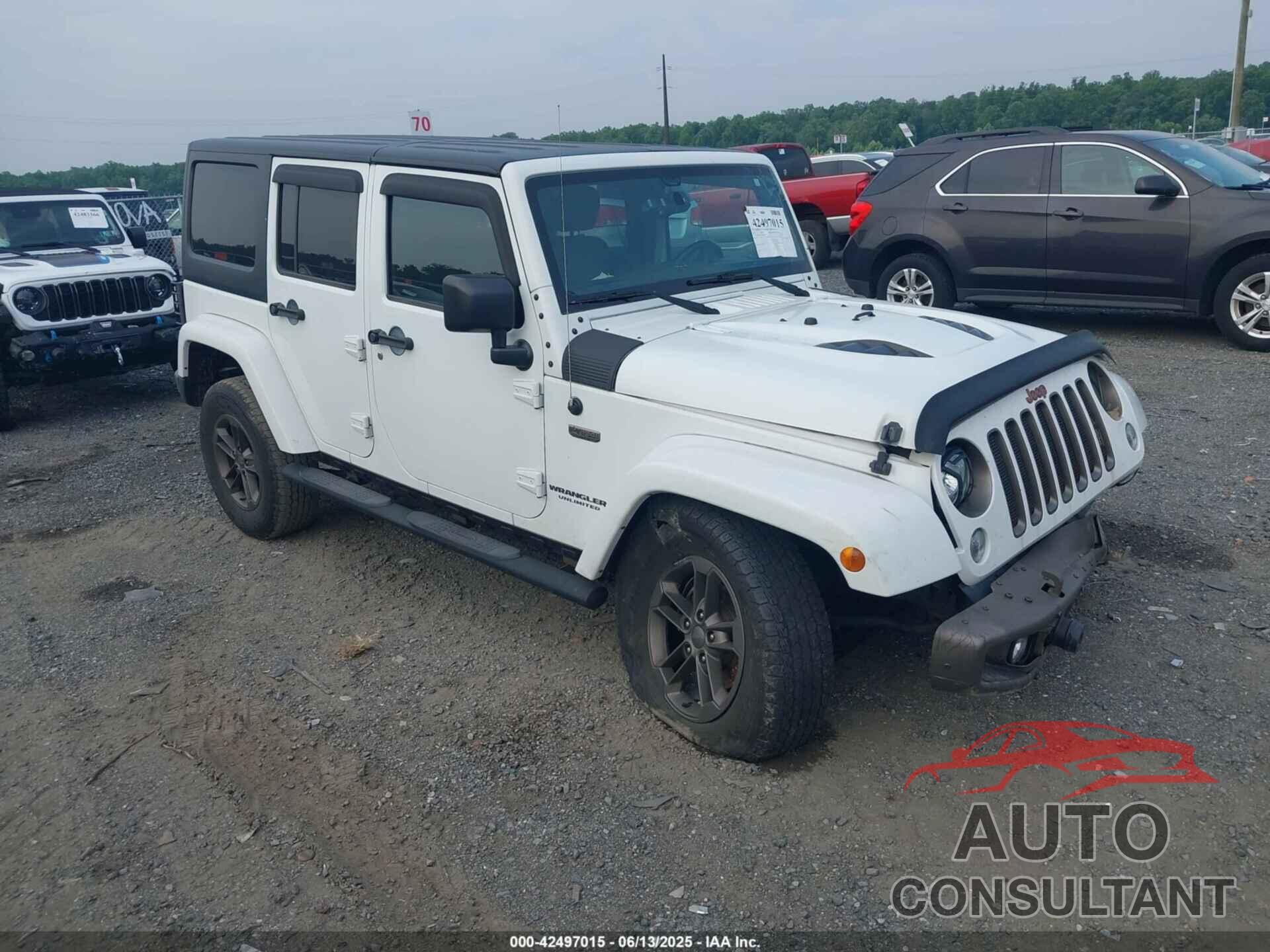 JEEP WRANGLER UNLIMITED 2017 - 1C4HJWEG3HL505307