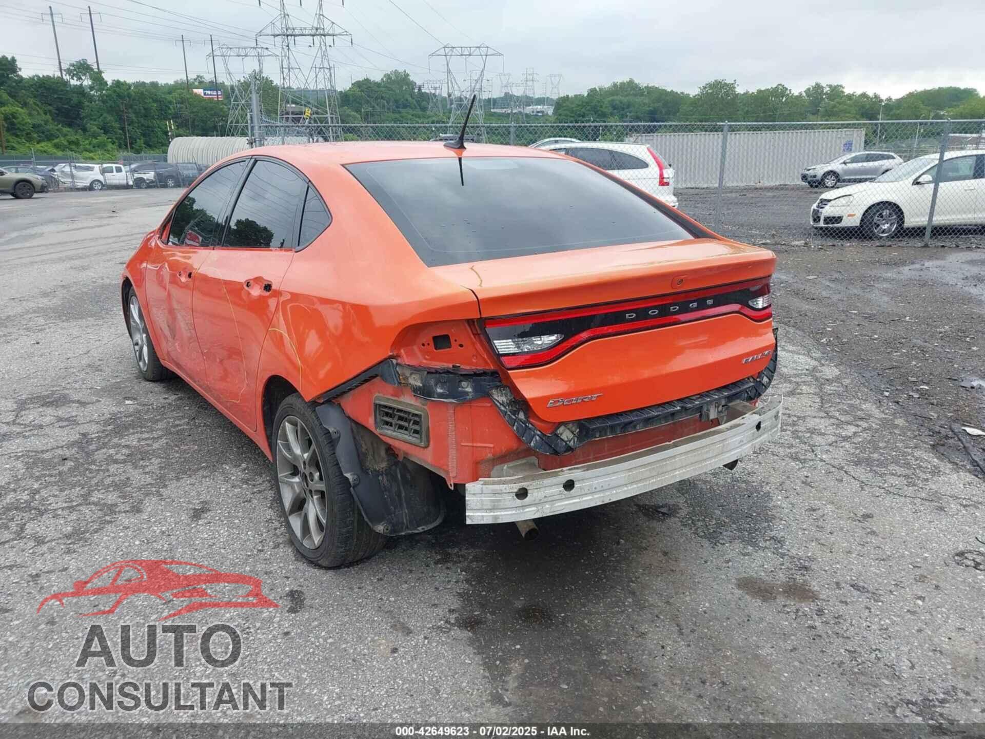 DODGE DART 2015 - 1C3CDFBB9FD224926