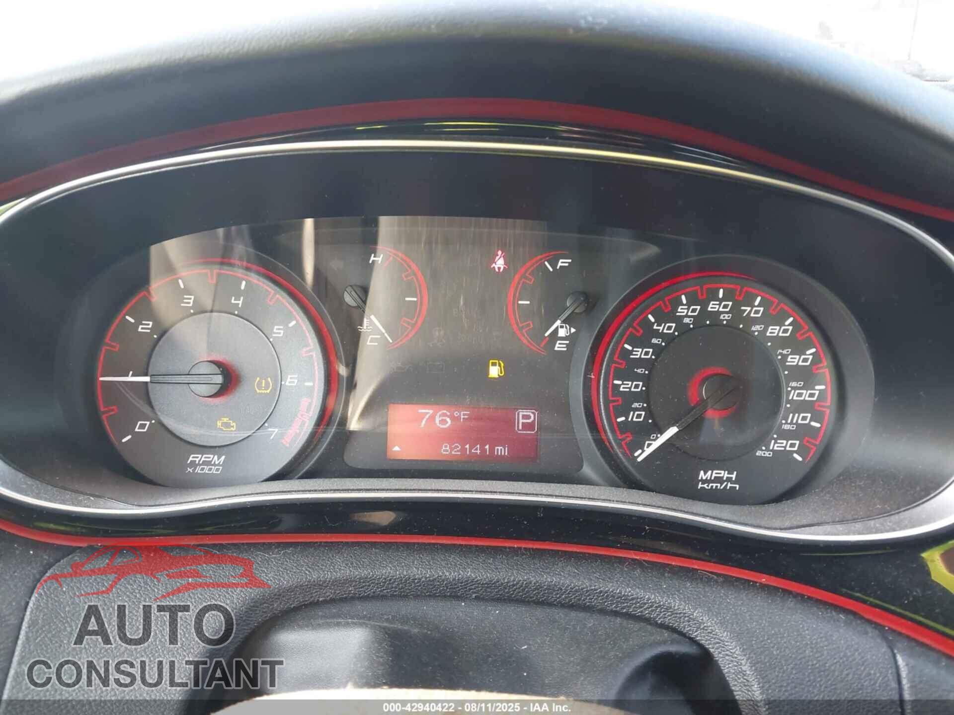 DODGE DART 2015 - 1C3CDFBB0FD201292