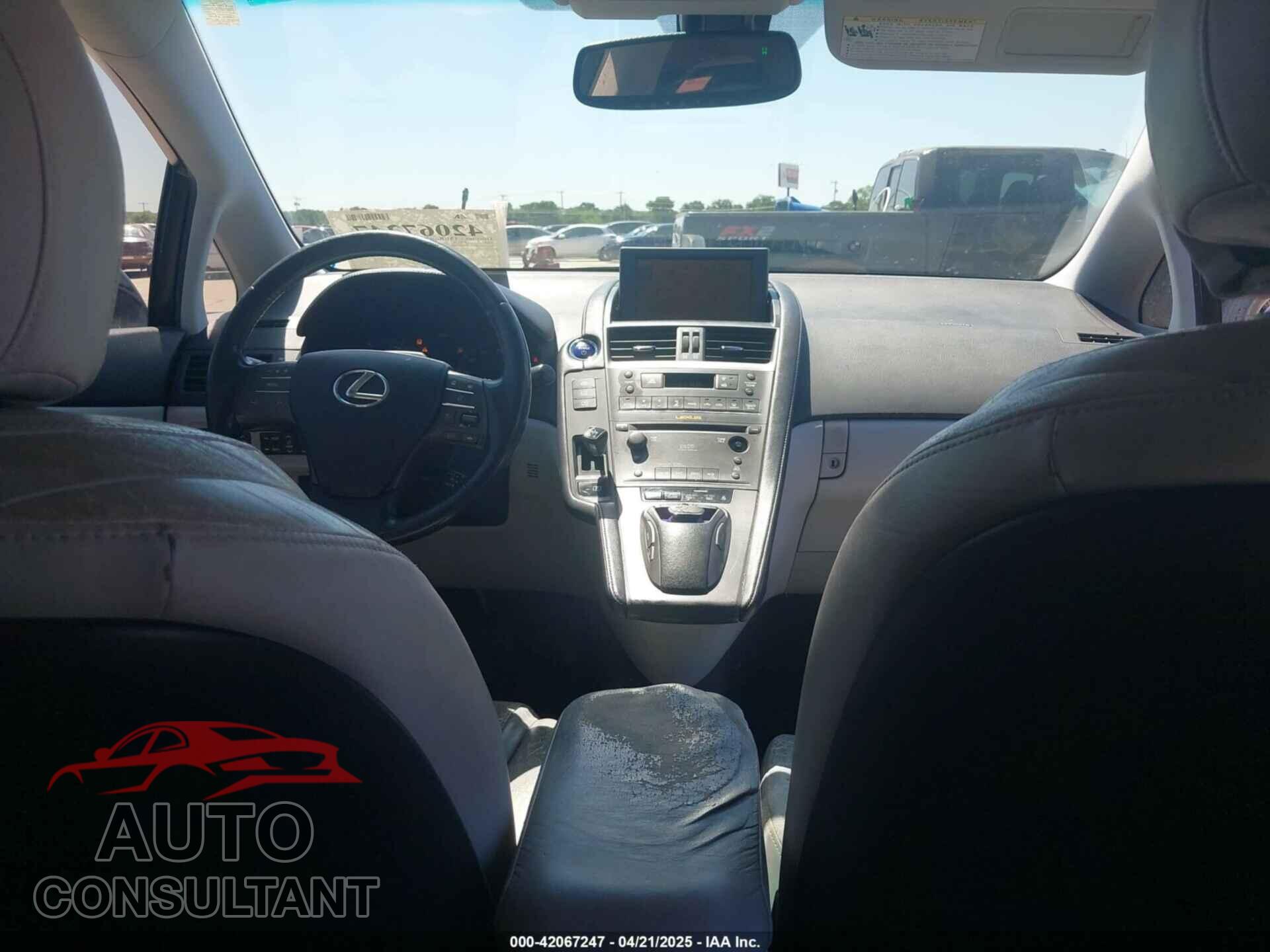 LEXUS HS 250H 2010 - JTHBB1BAXA2000929