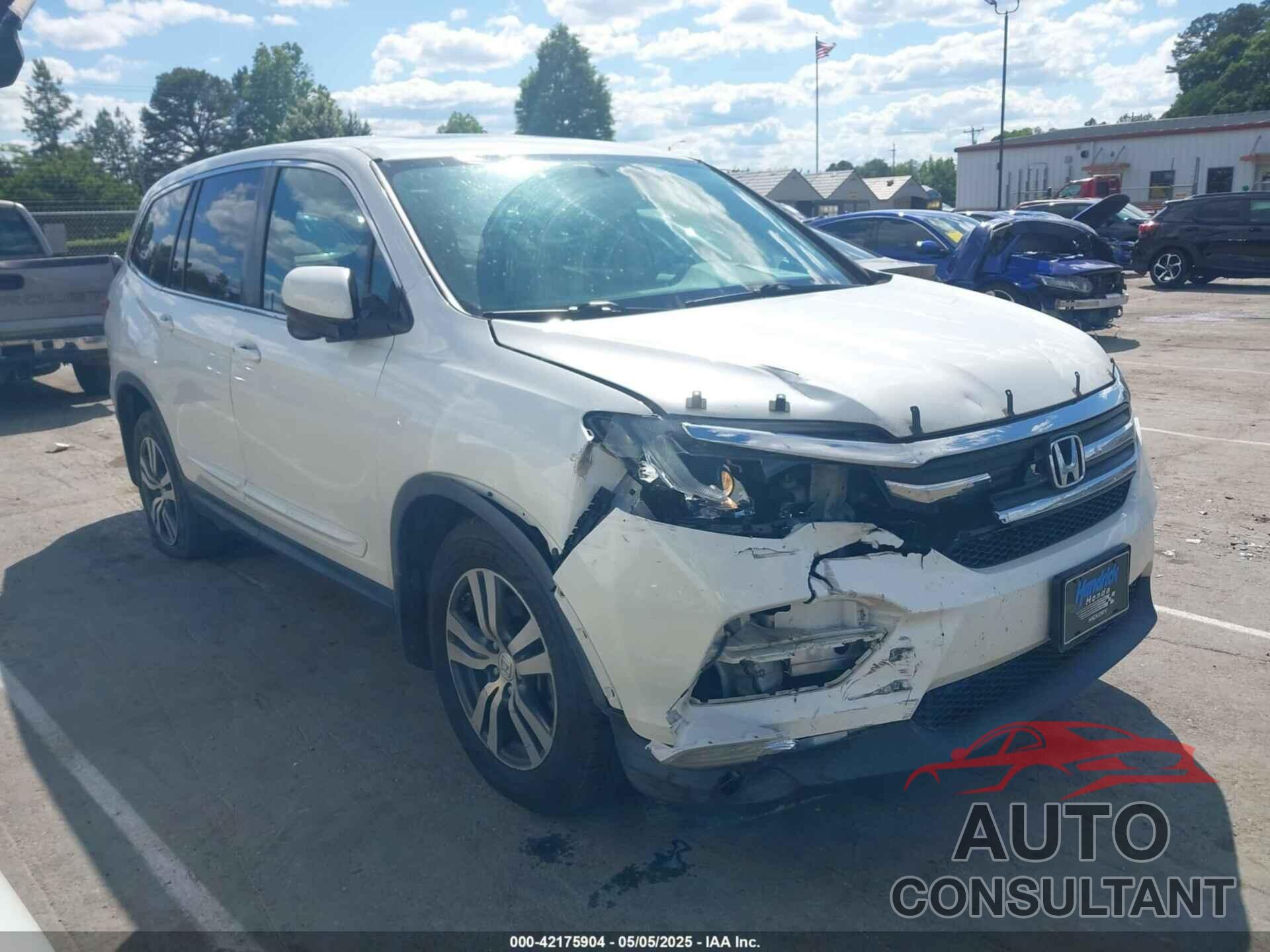 HONDA PILOT 2016 - 5FNYF6H86GB004015