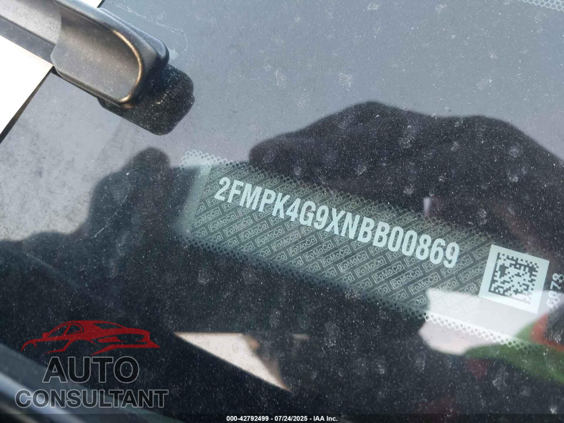 FORD EDGE 2022 - 2FMPK4G9XNBB00869