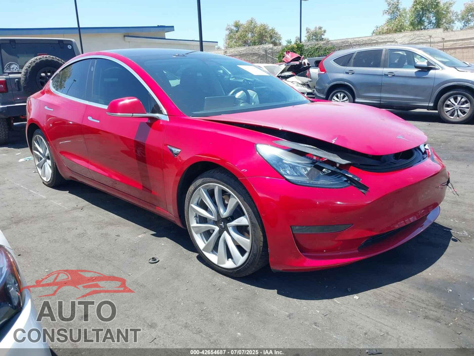 TESLA MODEL 3 2018 - 5YJ3E1EB8JF065552
