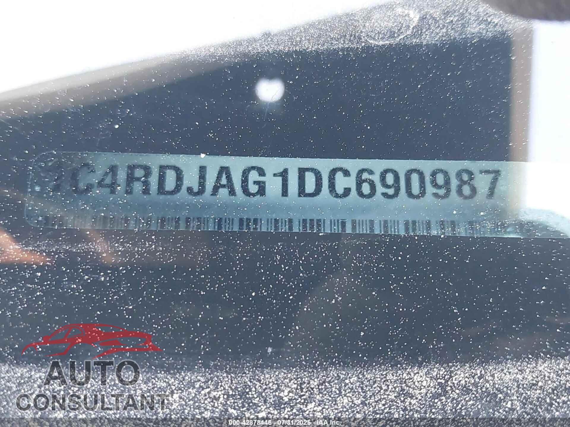 DODGE DURANGO 2013 - 1C4RDJAG1DC690987