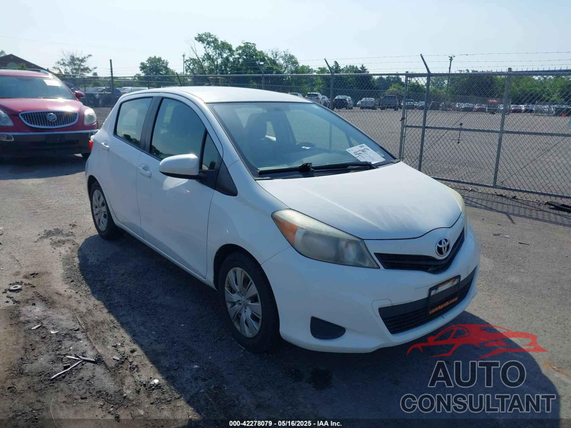 TOYOTA YARIS 2012 - JTDKTUD36CD540798