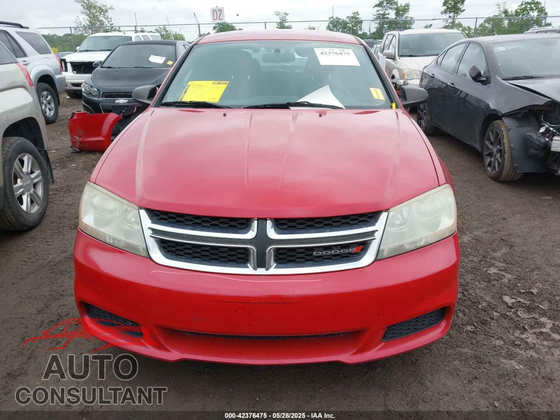 DODGE AVENGER 2013 - 1C3CDZAB5DN618014