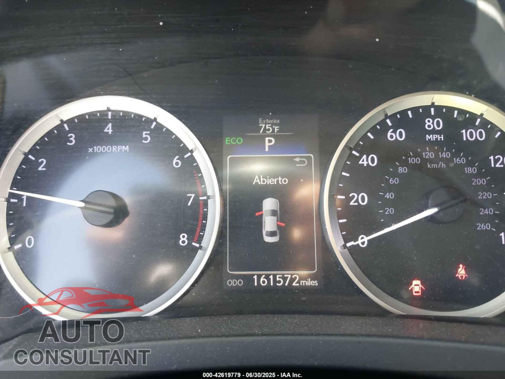LEXUS IS 250 2014 - JTHBF1D20E5036112