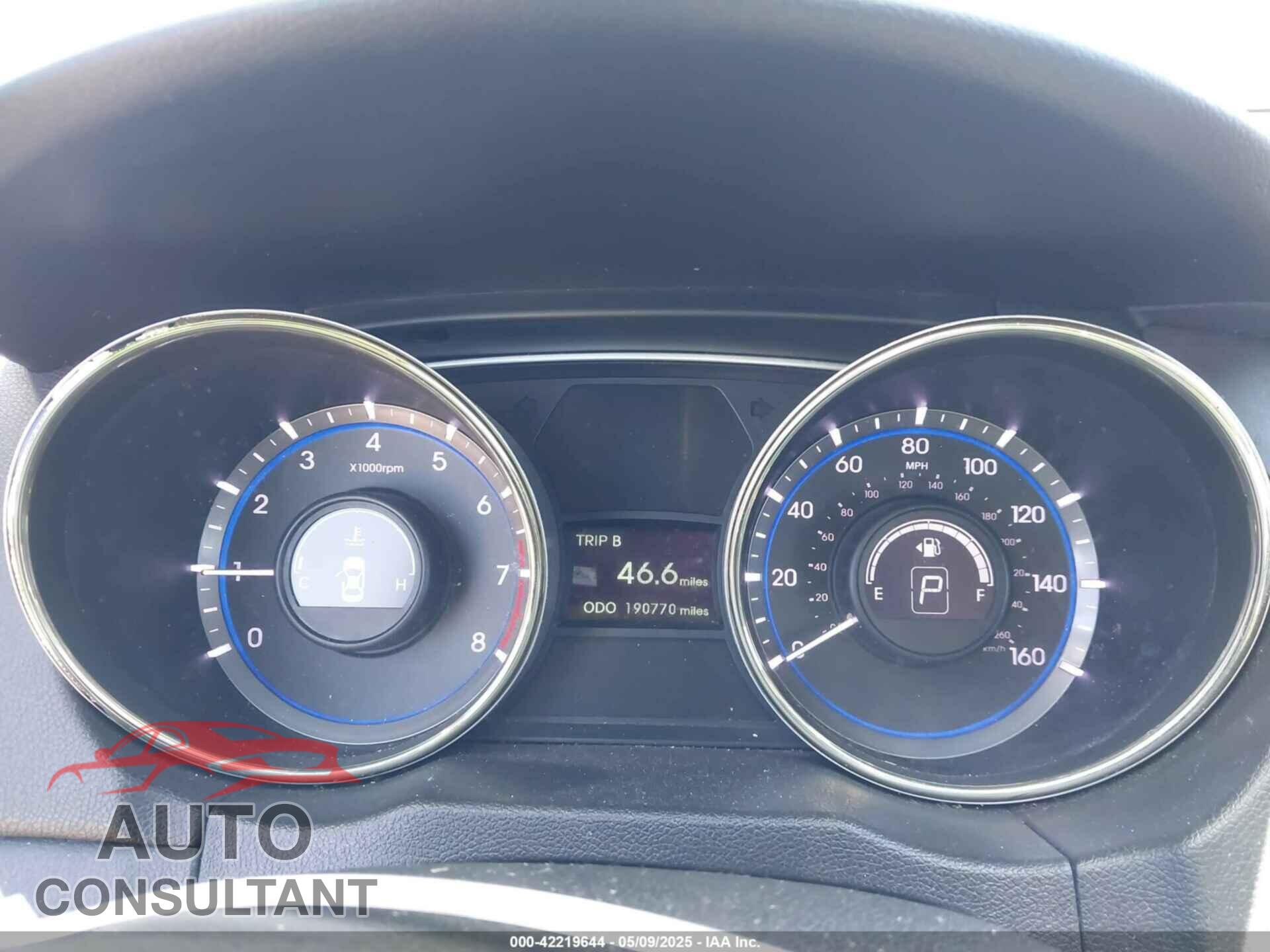 HYUNDAI SONATA 2013 - 5NPEC4AC2DH710376