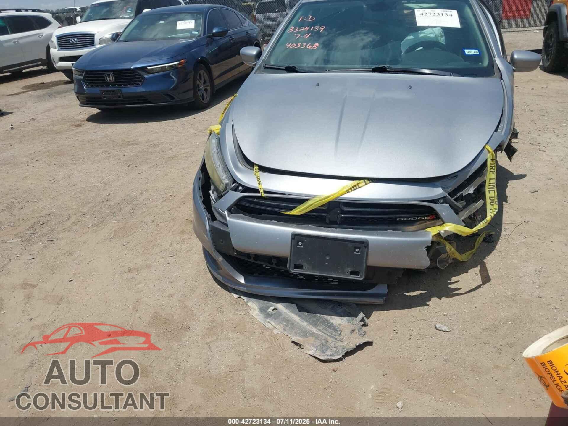 DODGE DART 2015 - 1C3CDFBB9FD403368