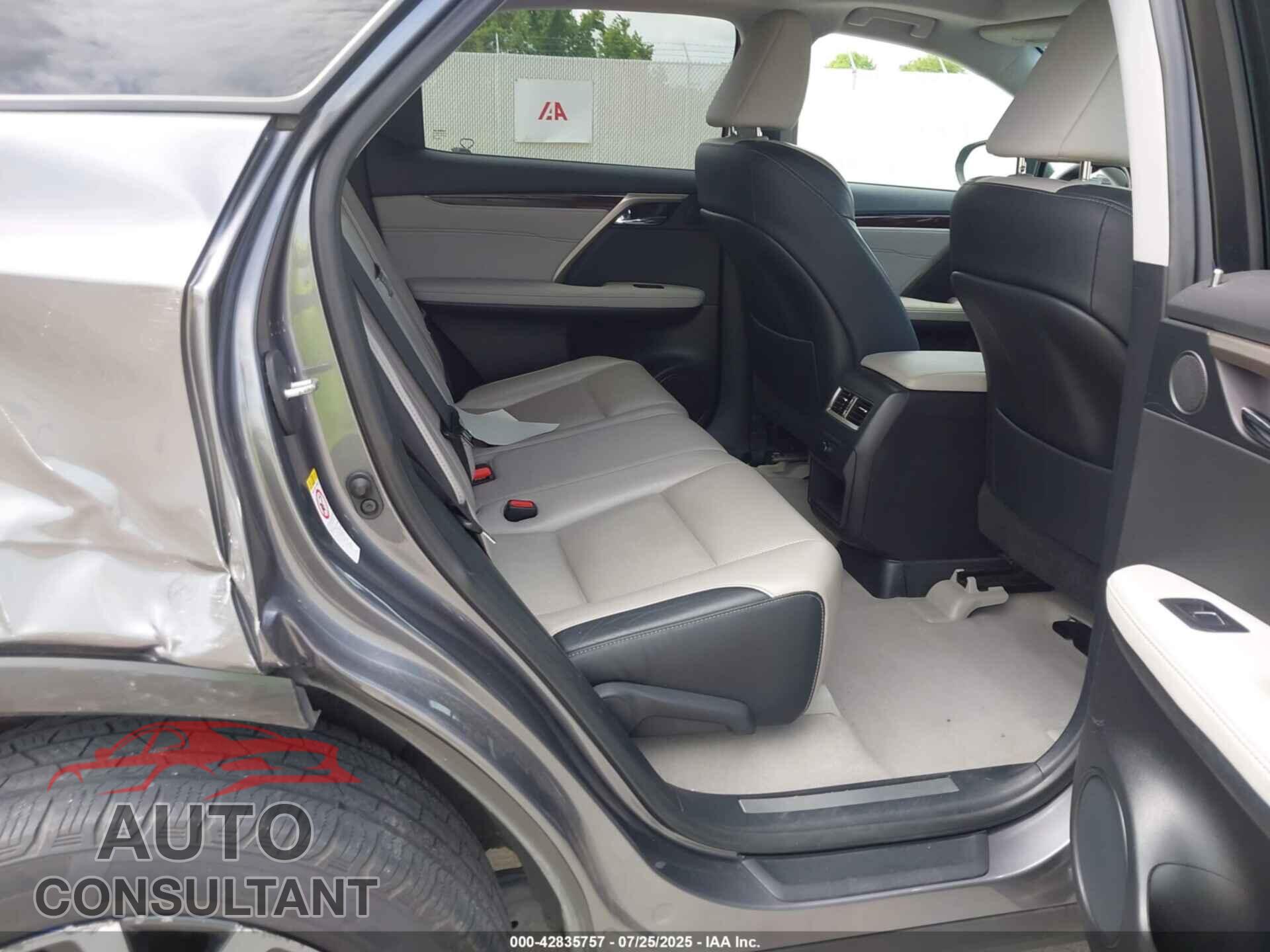 LEXUS RX 350 2017 - 2T2ZZMCA6HC040492