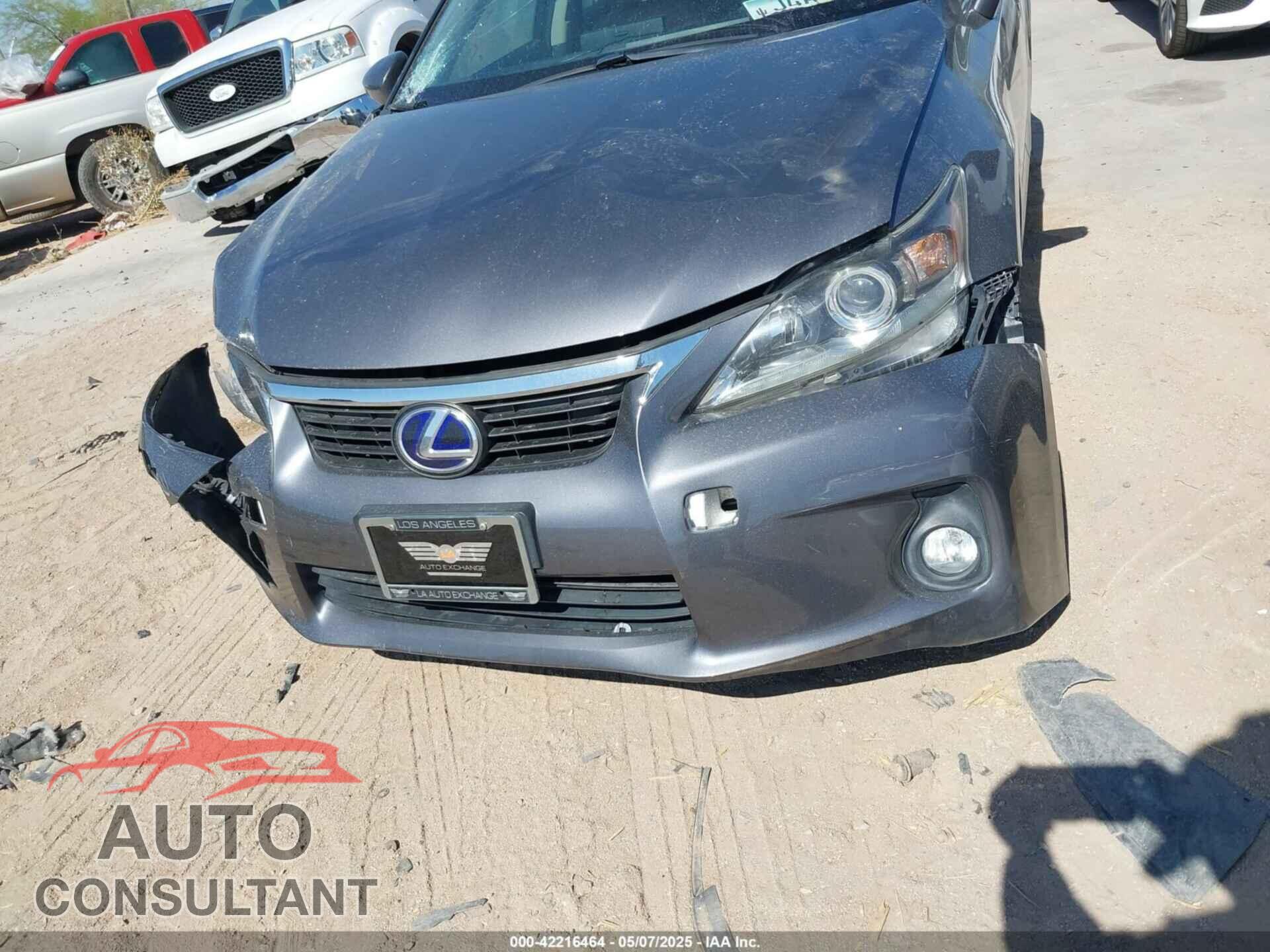 LEXUS CT 200H 2012 - JTHKD5BH8C2086839