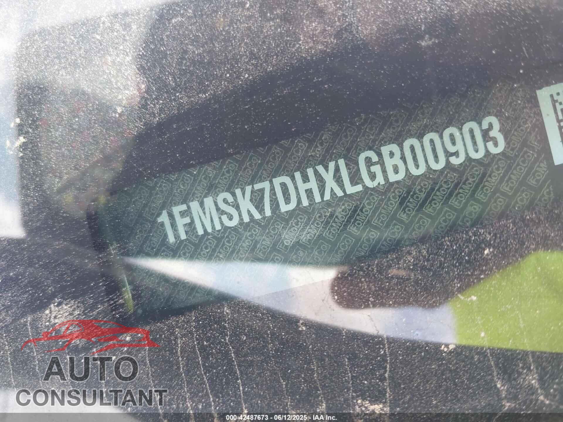 FORD EXPLORER 2020 - 1FMSK7DHXLGB00903