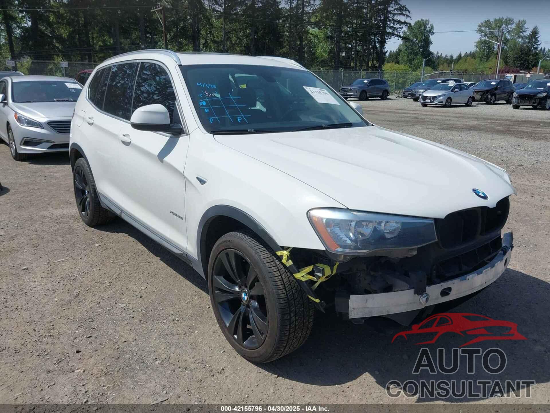 BMW X3 2016 - 5UXWX9C50G0D77361
