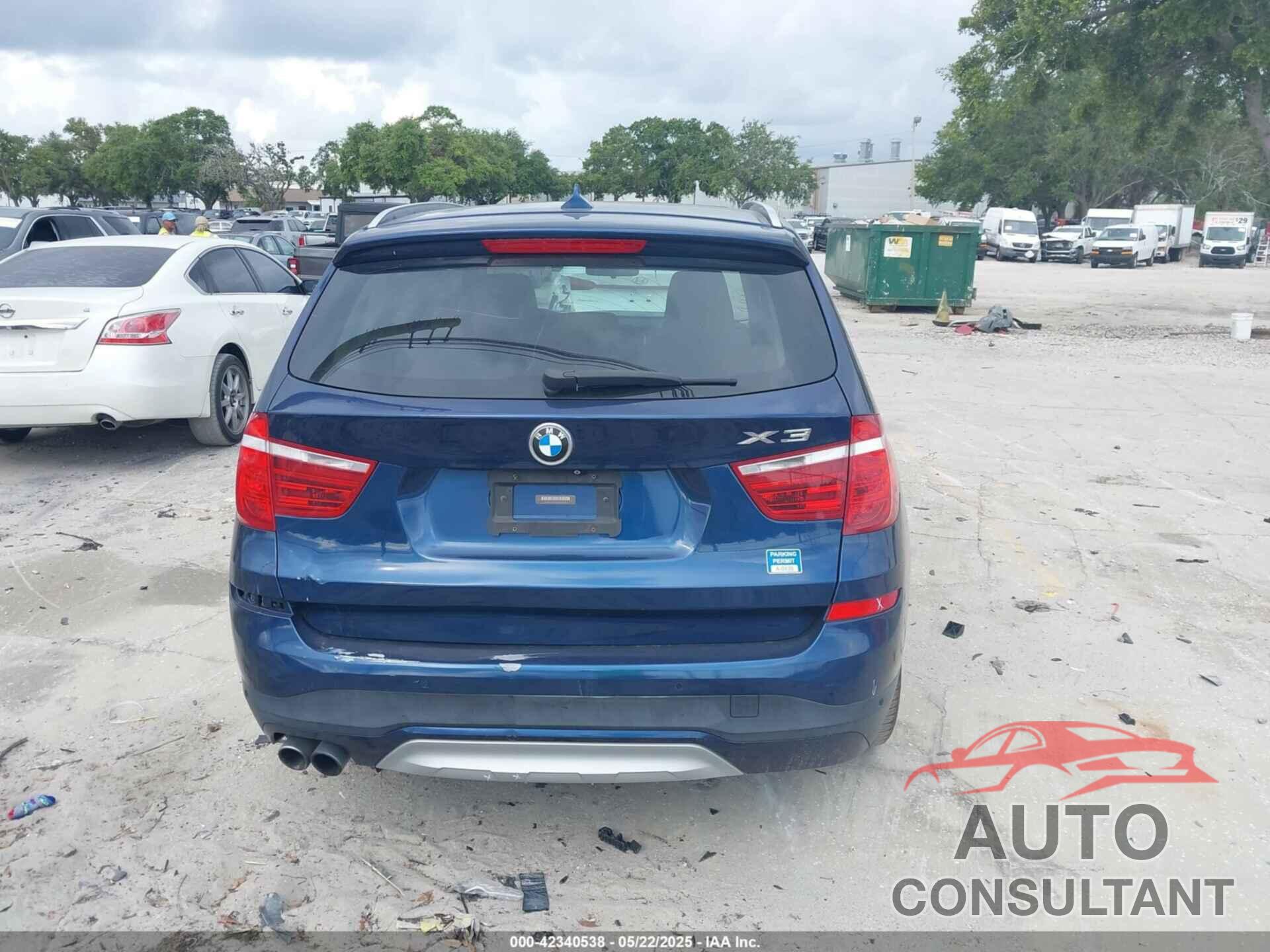 BMW X3 2016 - 5UXWZ7C58G0M83746