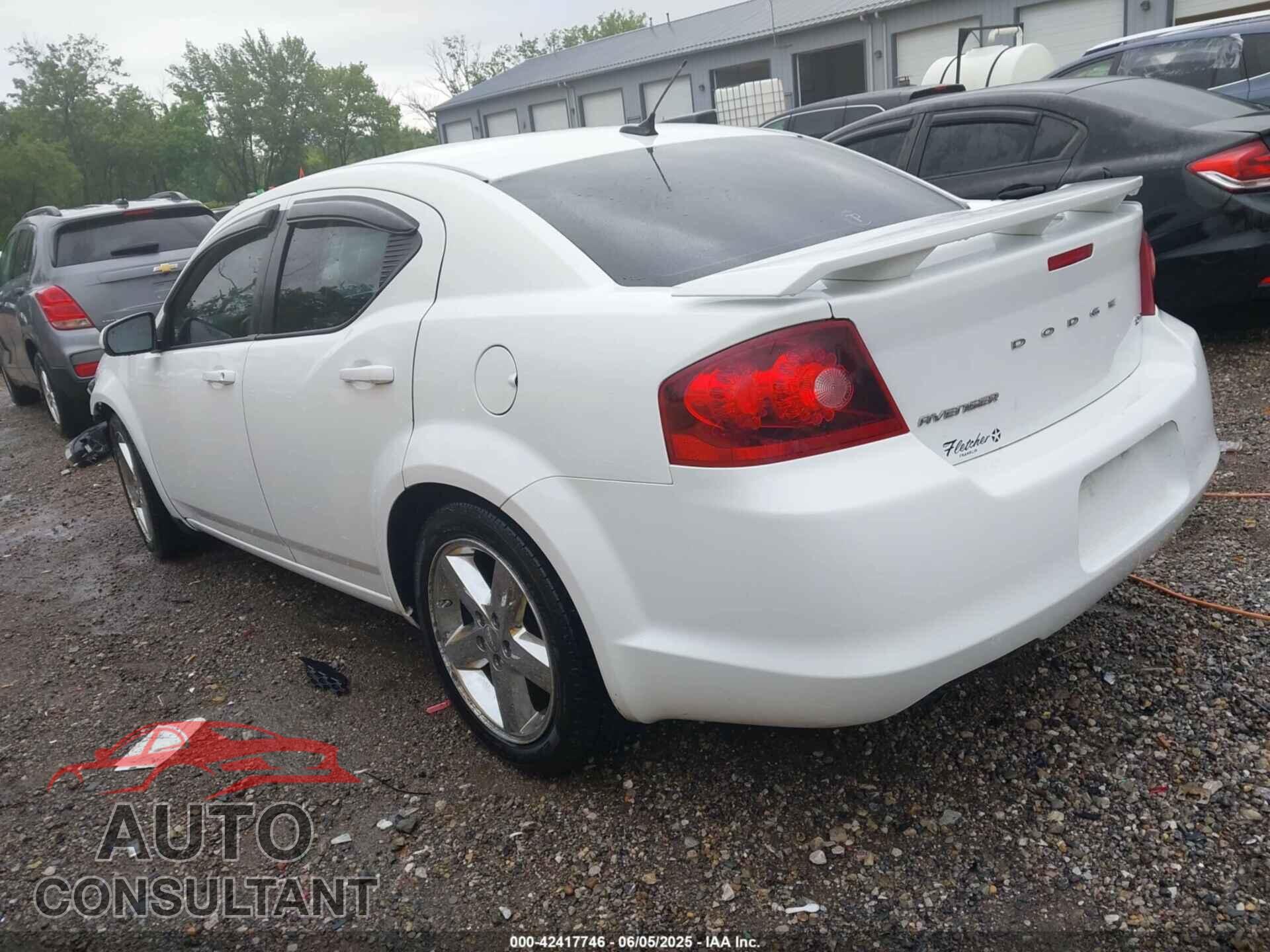 DODGE AVENGER 2012 - 1C3CDZEG0CN315081