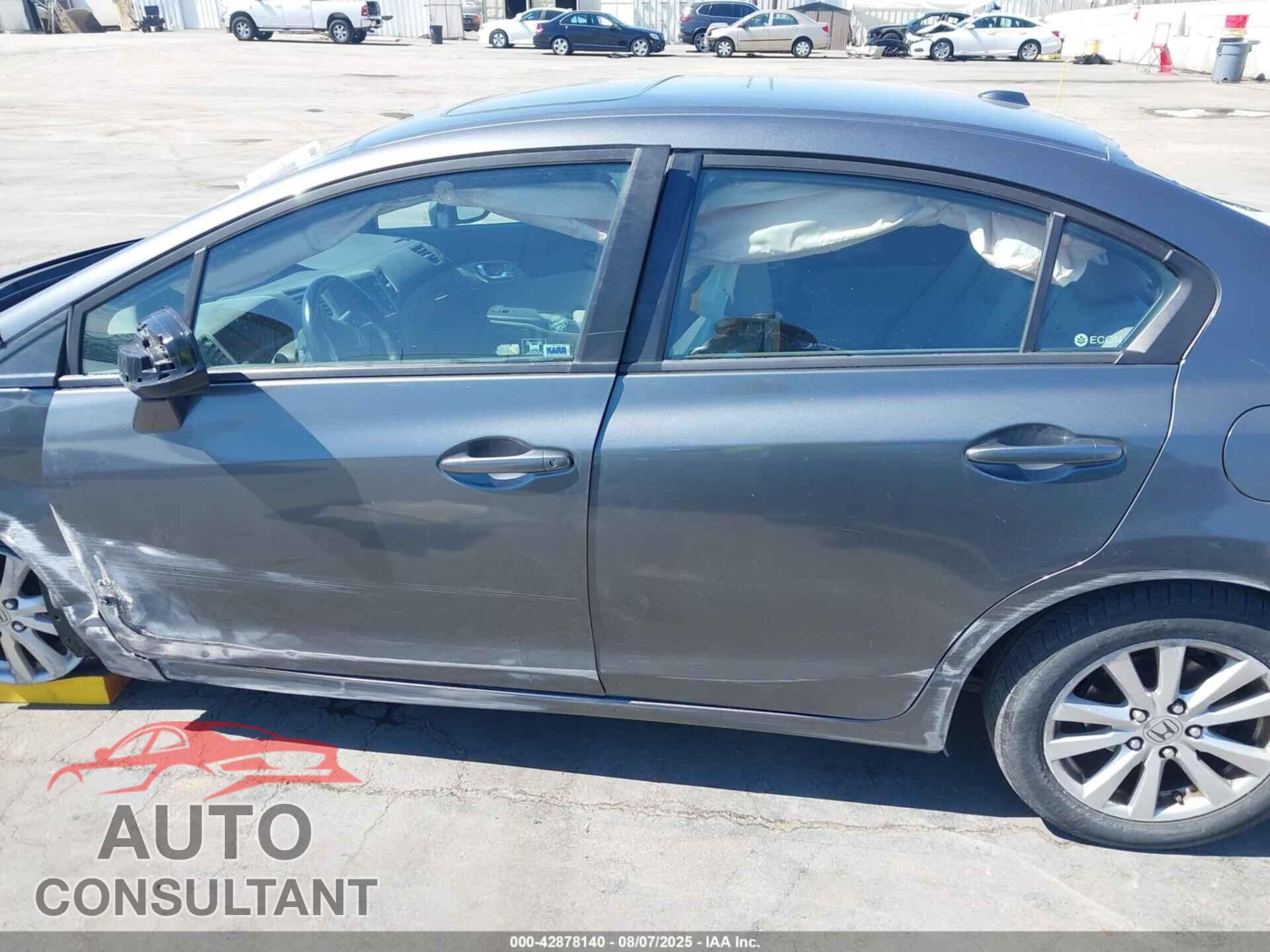 HONDA CIVIC 2012 - 19XFB2F90CE358510
