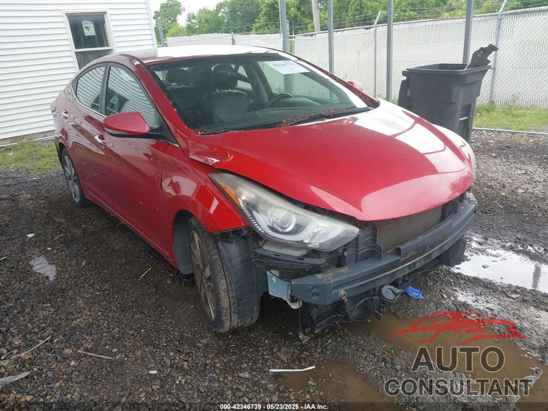 HYUNDAI ELANTRA 2015 - KMHDH4AE6FU381619