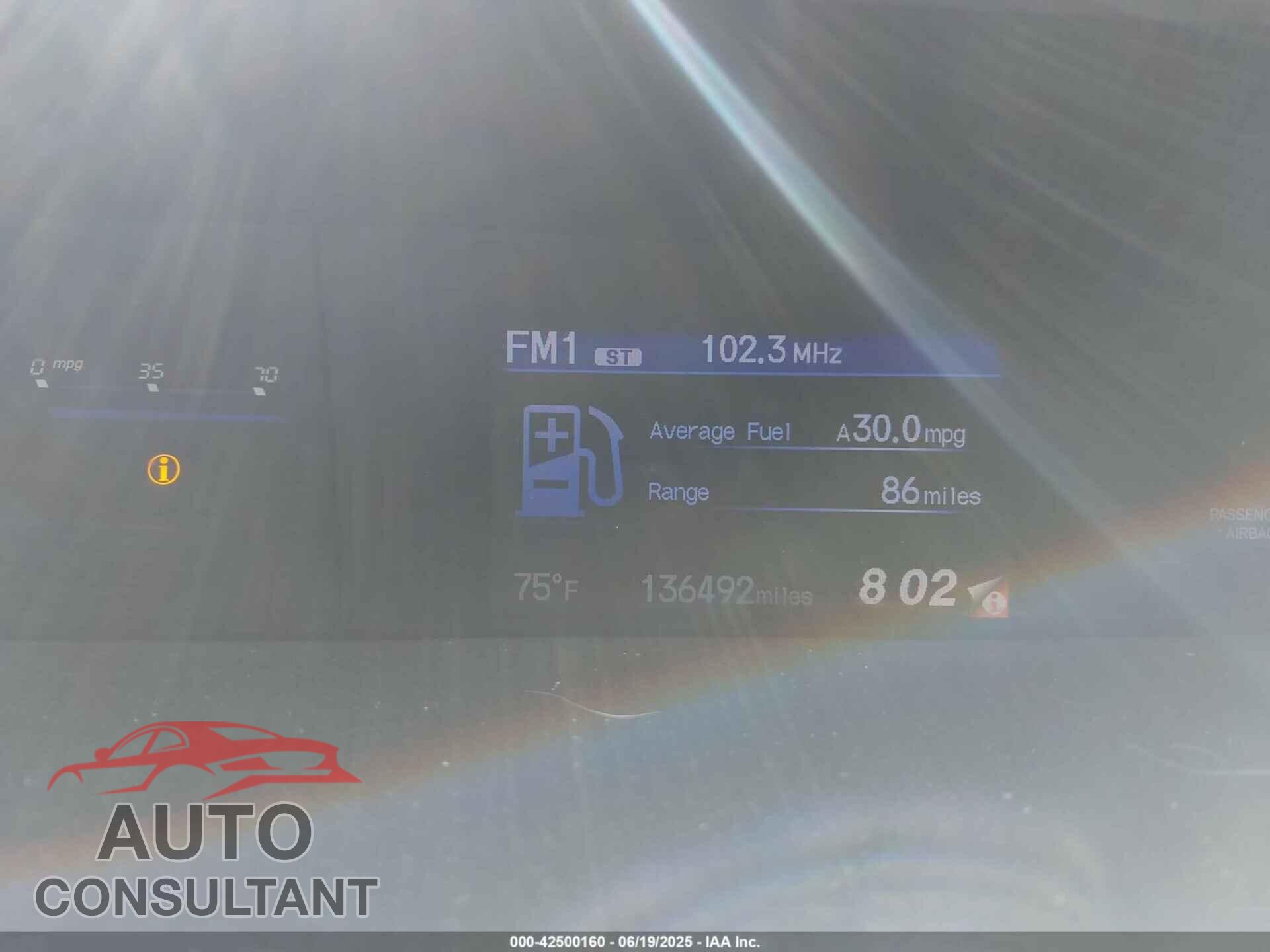 HONDA CIVIC 2013 - 19XFB2F85DE277236