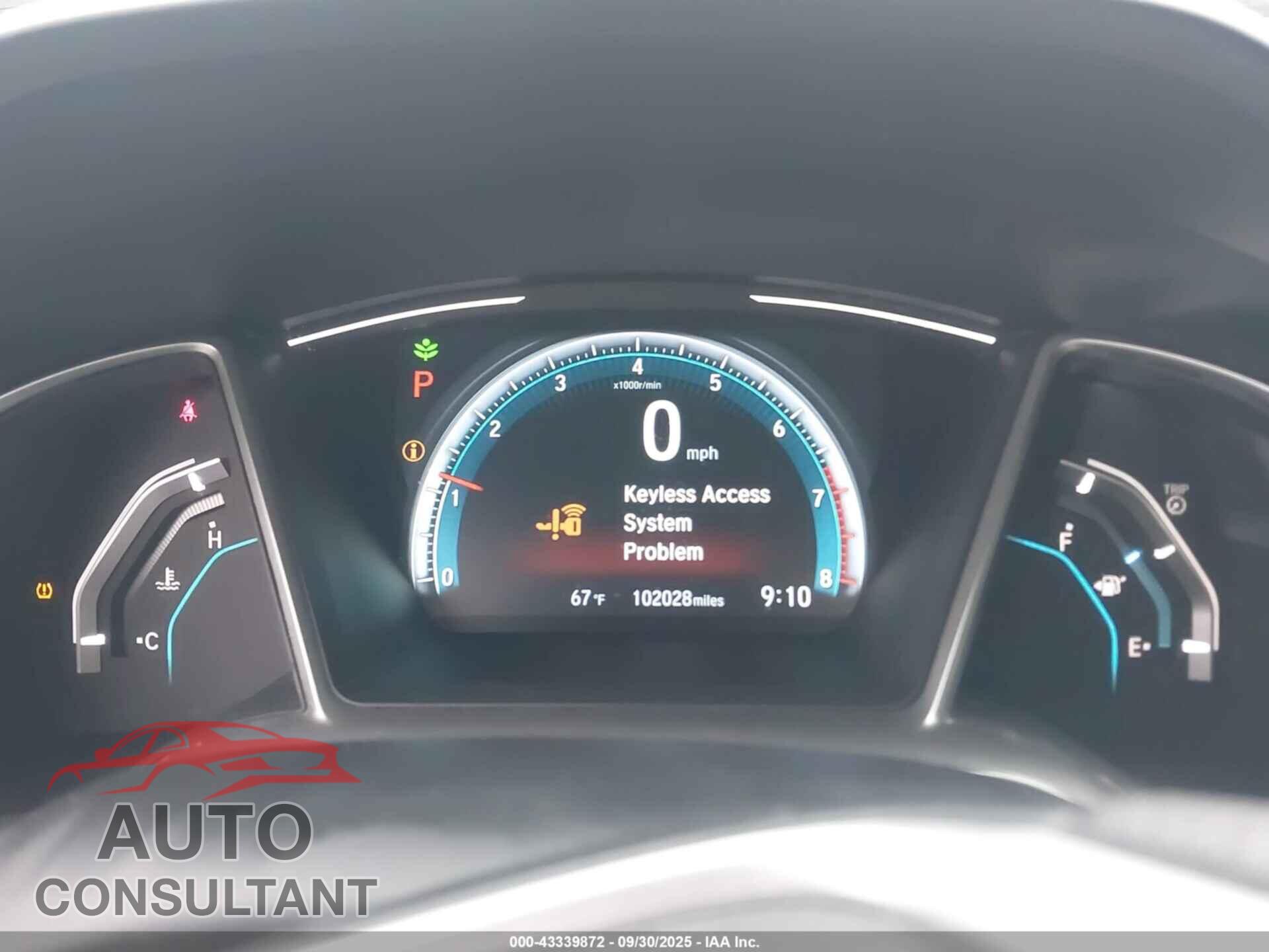 HONDA CIVIC 2017 - 19XFC2F76HE050096