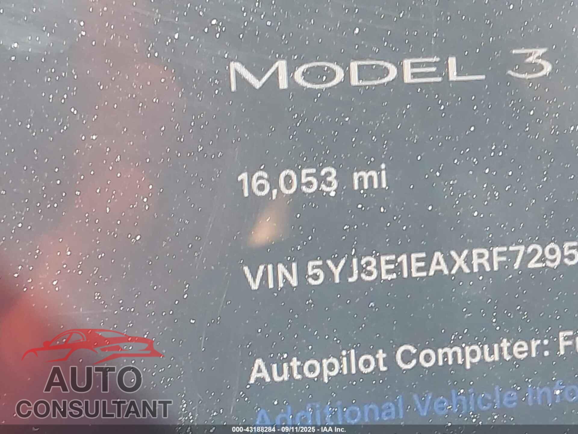 TESLA MODEL 3 2024 - 5YJ3E1EAXRF729577