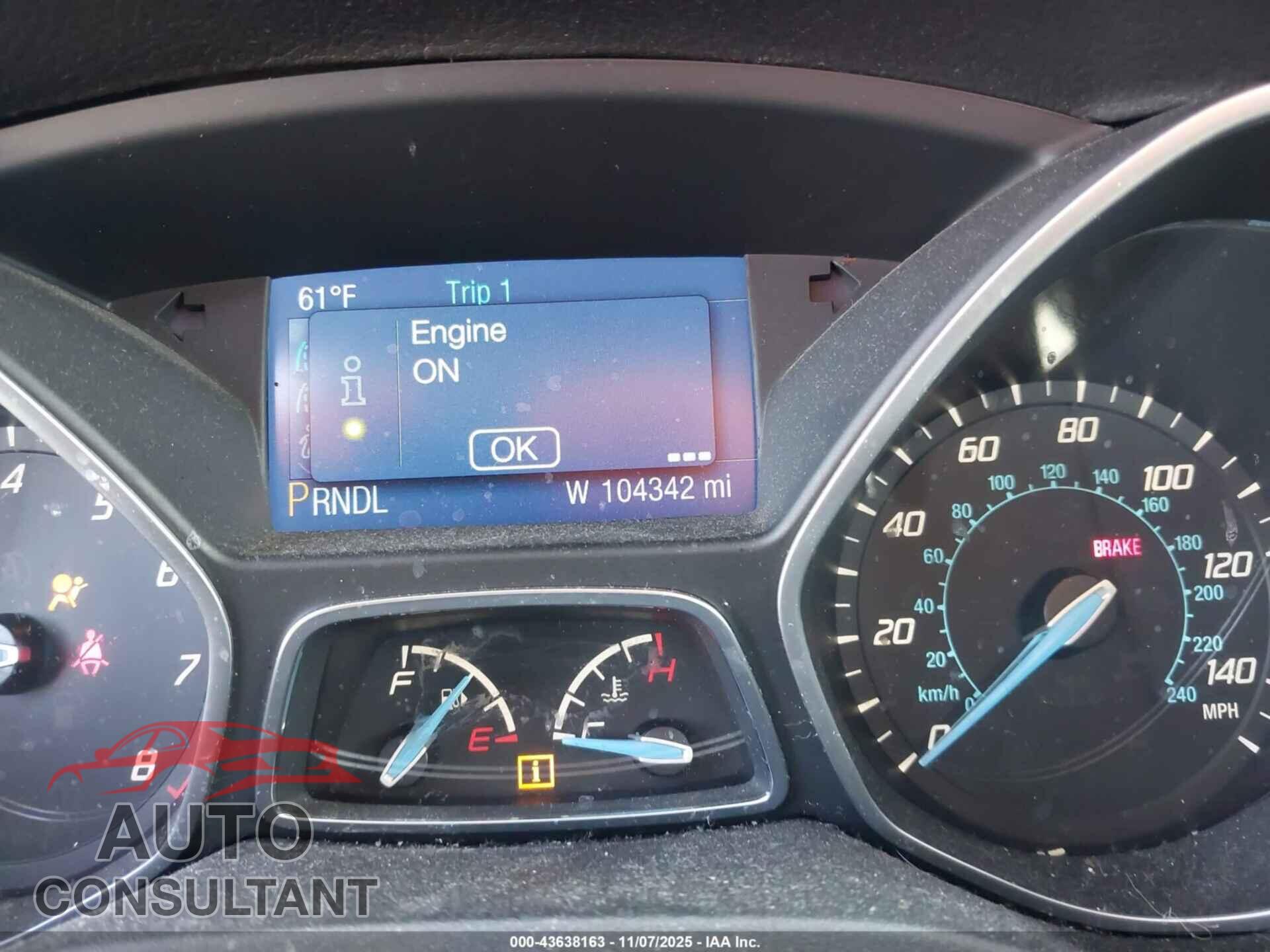 FORD FOCUS 2014 - 1FADP3F28EL193680