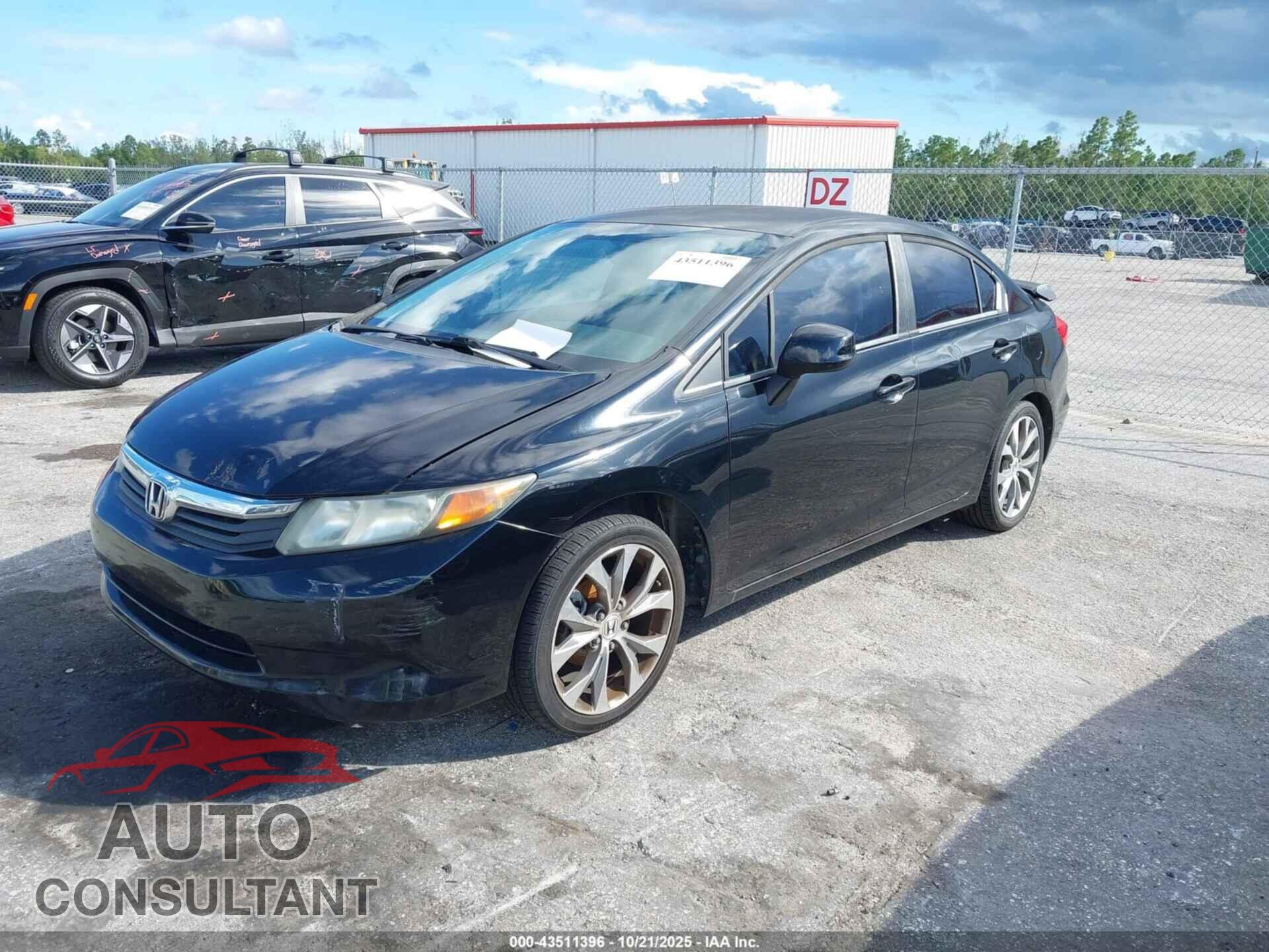 HONDA CIVIC 2012 - 19XFB2F56CE060251