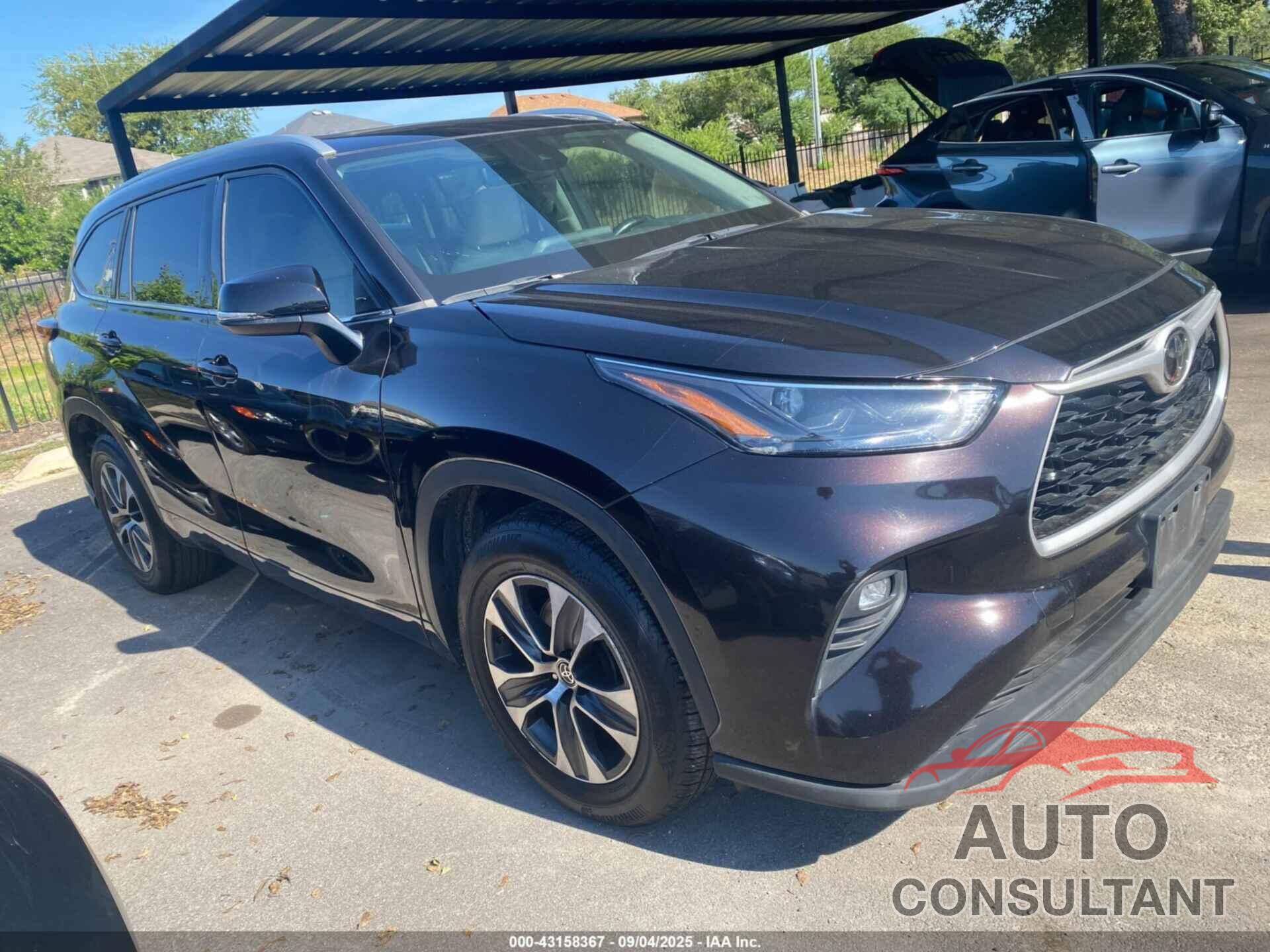 TOYOTA HIGHLANDER 2022 - 5TDGZRAH5NS111001