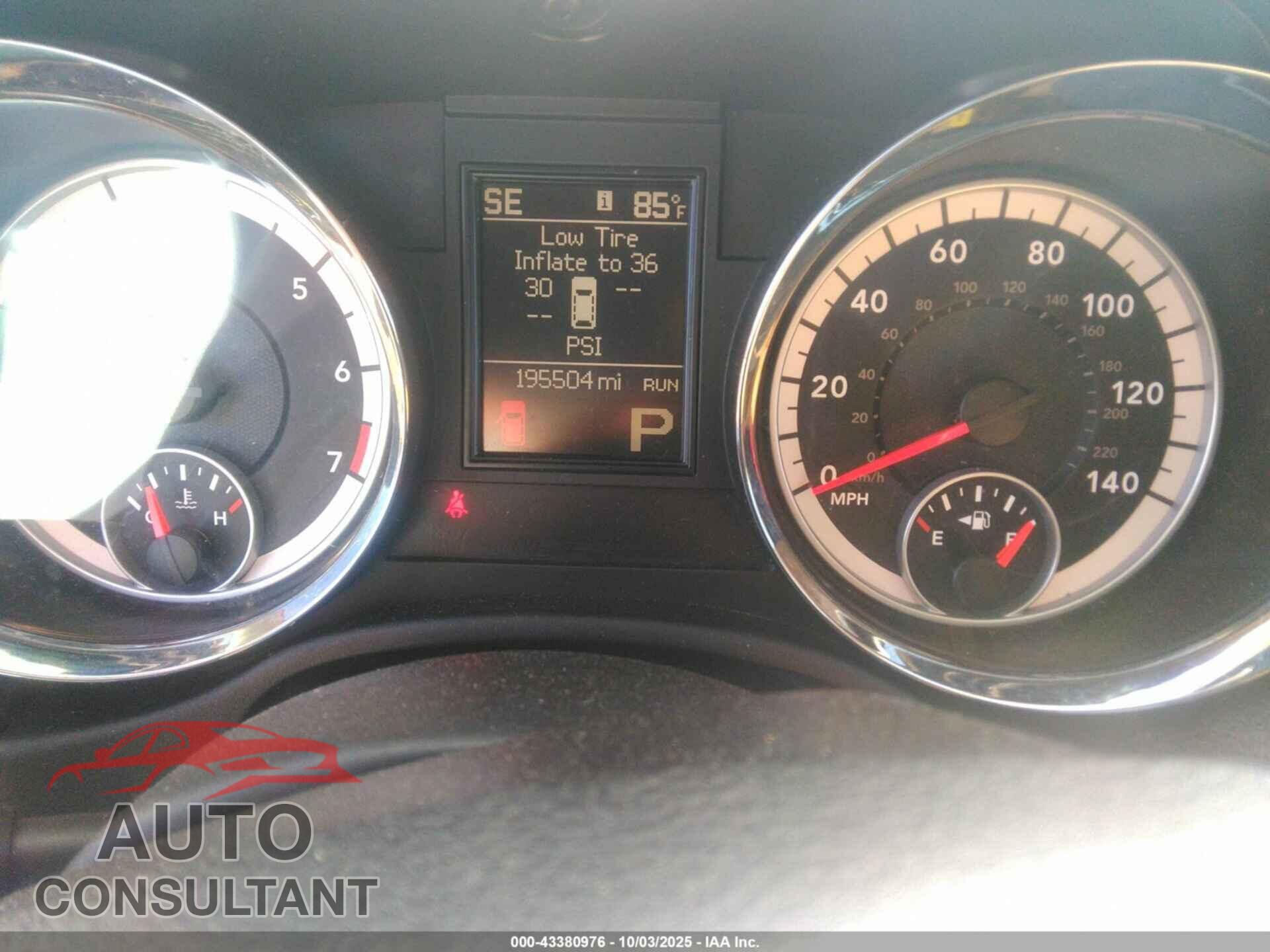 DODGE DURANGO 2013 - 1C4RDHEG3DC696454