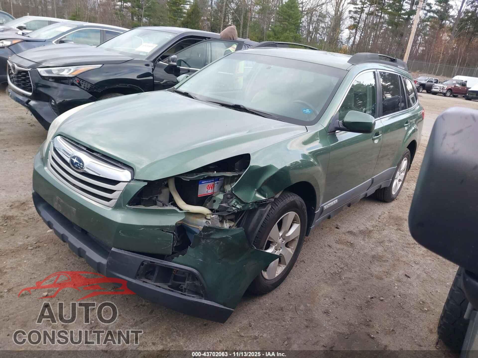 SUBARU OUTBACK 2011 - 4S4BRBCC8B3389967