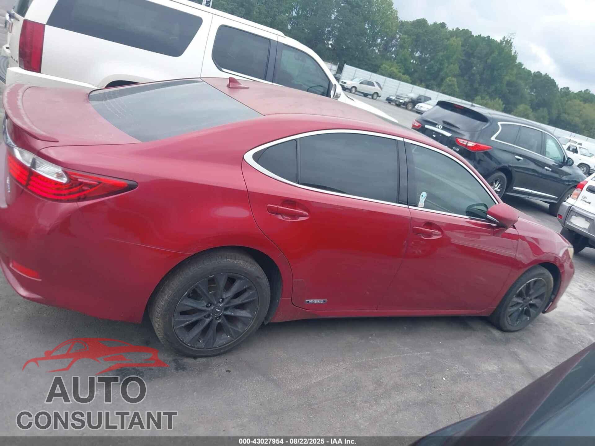 LEXUS ES 300H 2013 - JTHBW1GG4D2038596