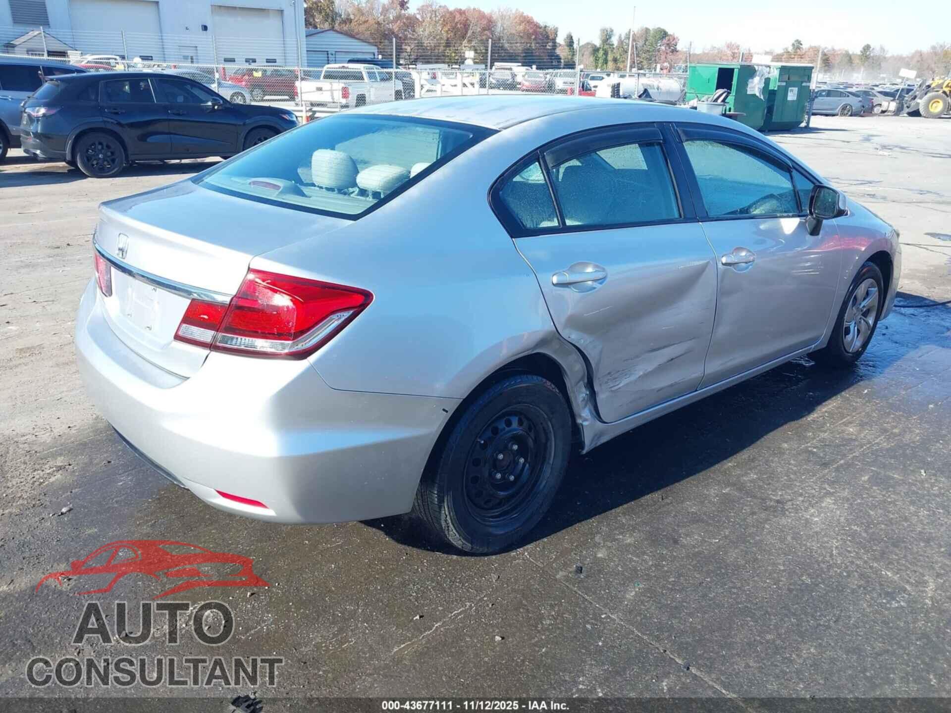 HONDA CIVIC 2013 - 2HGFB2F54DH593707
