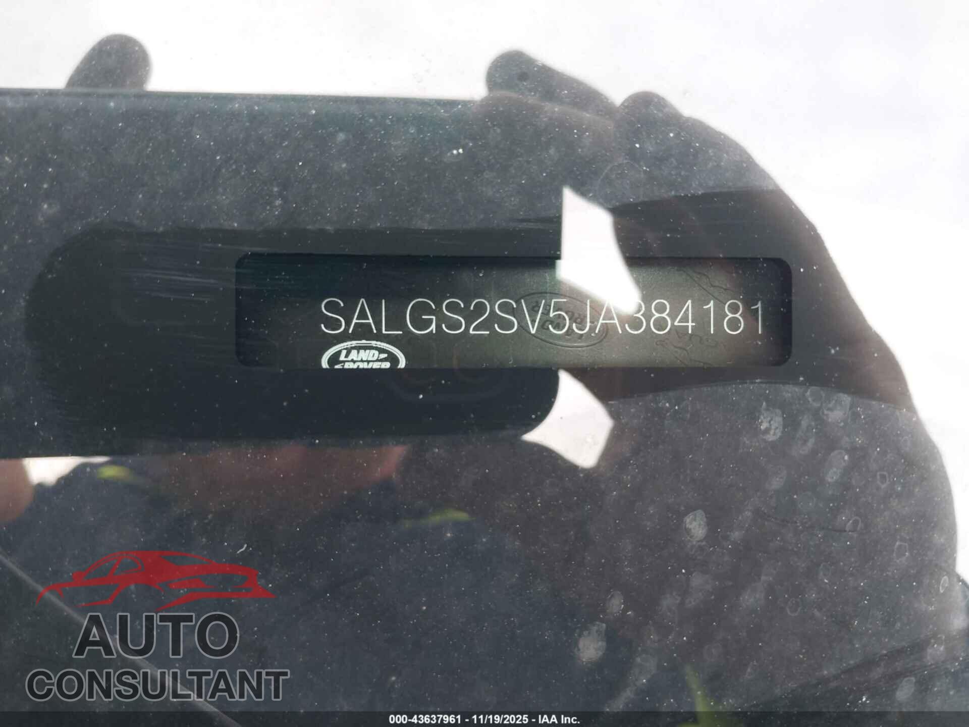 LAND ROVER RANGE ROVER 2018 - SALGS2SV5JA384181